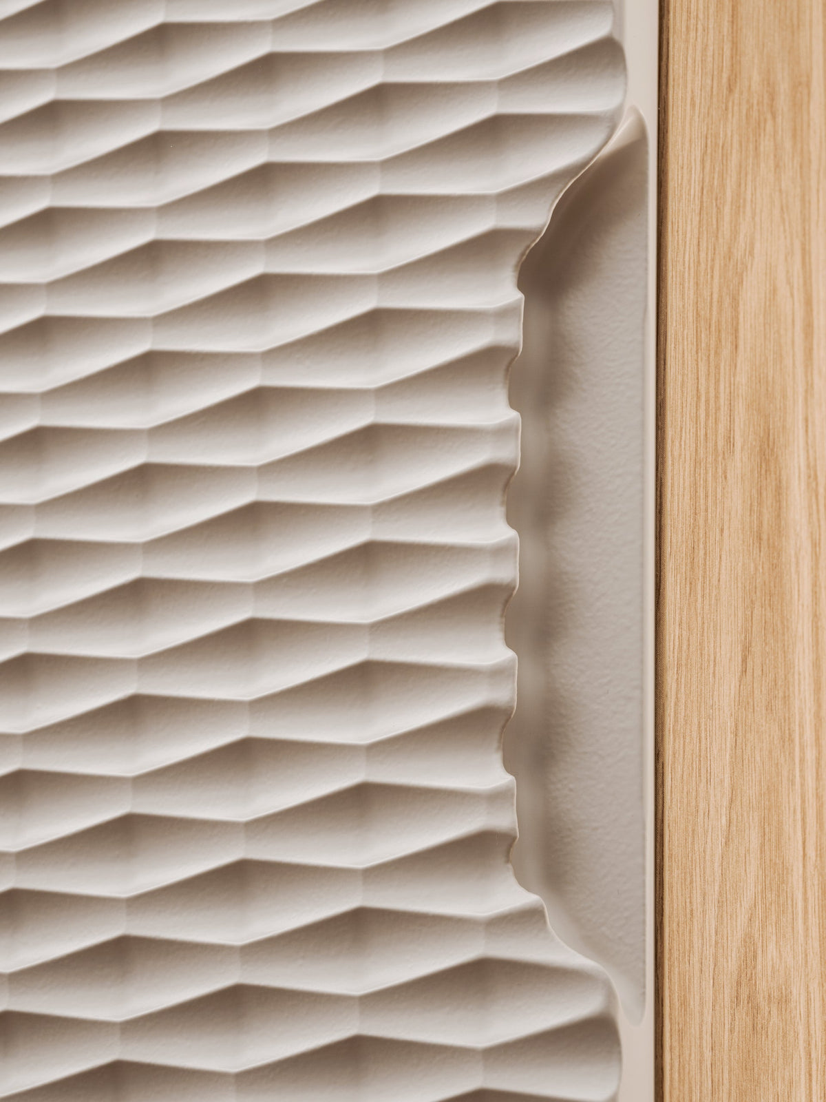 Ozean Hochschrank 1 Tür – Geölte Eiche / Beige, 35 cm