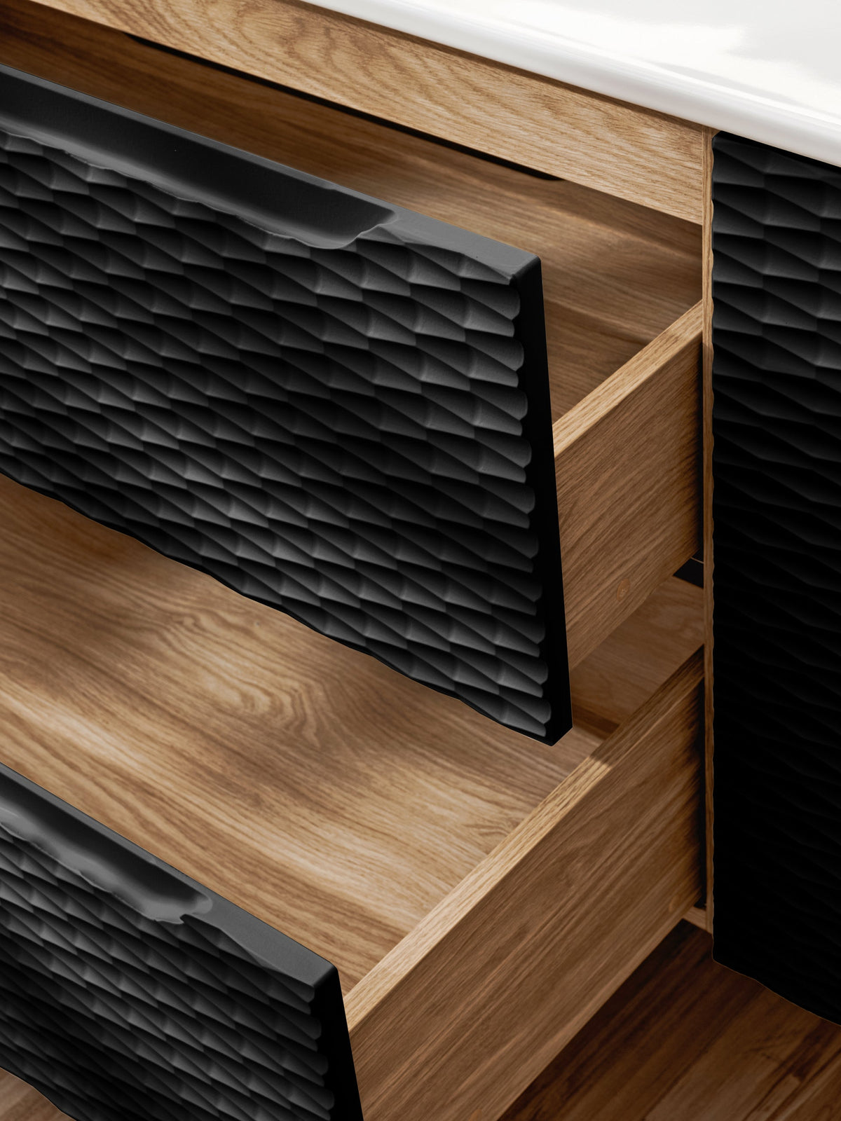 Ocean Black Waschtischunterschrank Set 60 / 70 / 80 / 90 / 120 cm – Konfigurieren Sie Ihr Badezimmer