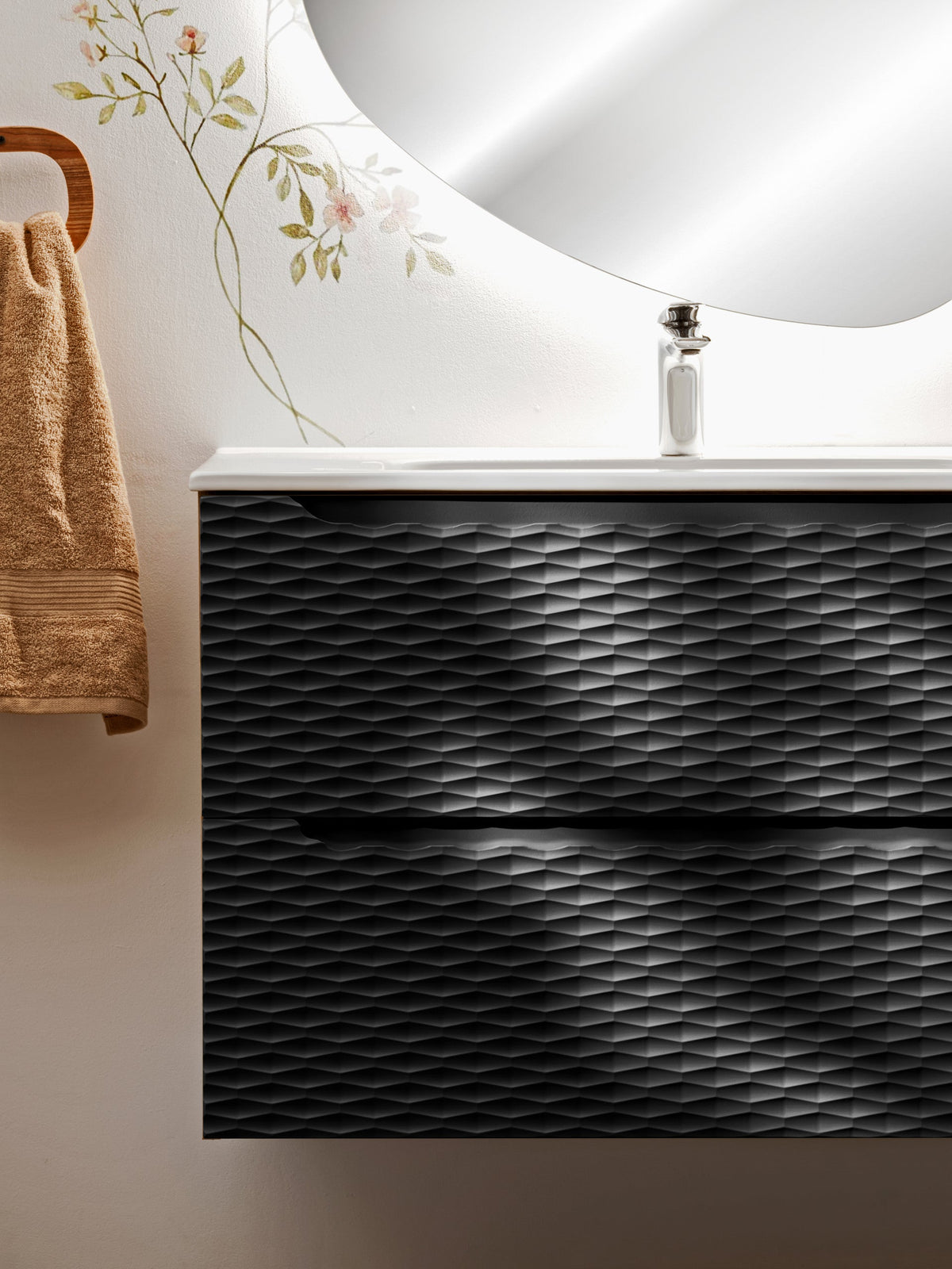 Ocean Black Waschtischunterschrank Set 60 / 70 / 80 / 90 / 120 cm – Konfigurieren Sie Ihr Badezimmer