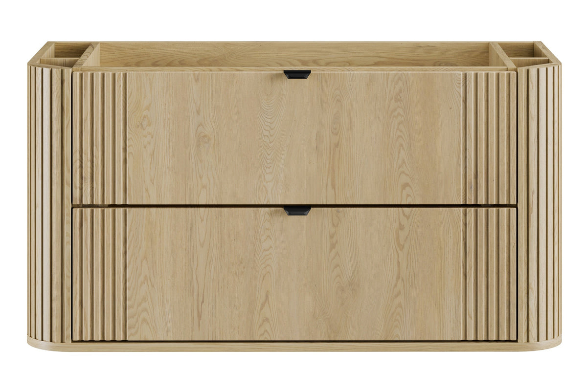 Ovalia Cremona Vanity Unit 80 / 100 / 120 cm  – Cremona Oak, 2 Drawers – Configure Your Bathroom