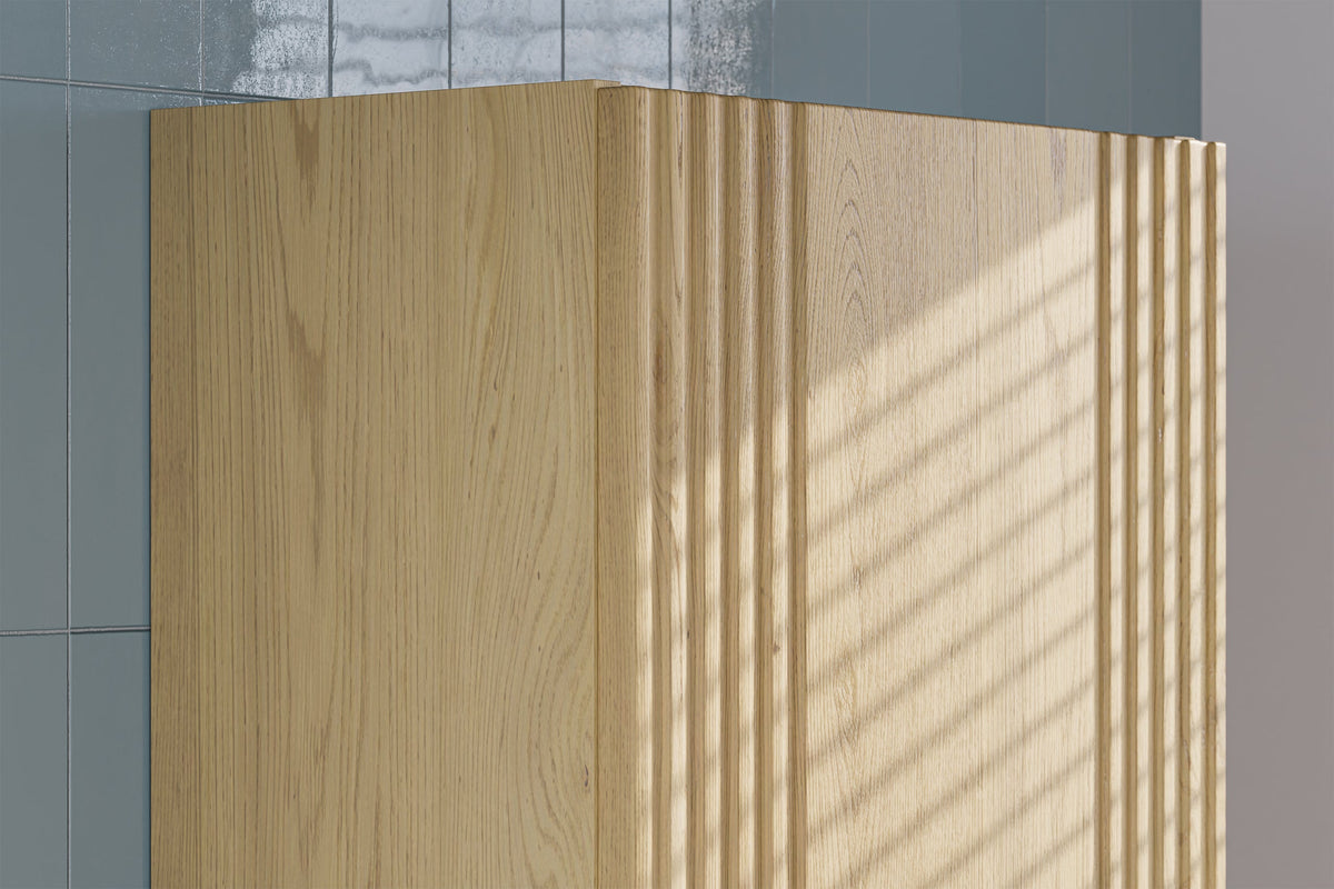 Ovalia Cremona Hochschrank 1 Tür – Eiche Cremona, 140 cm