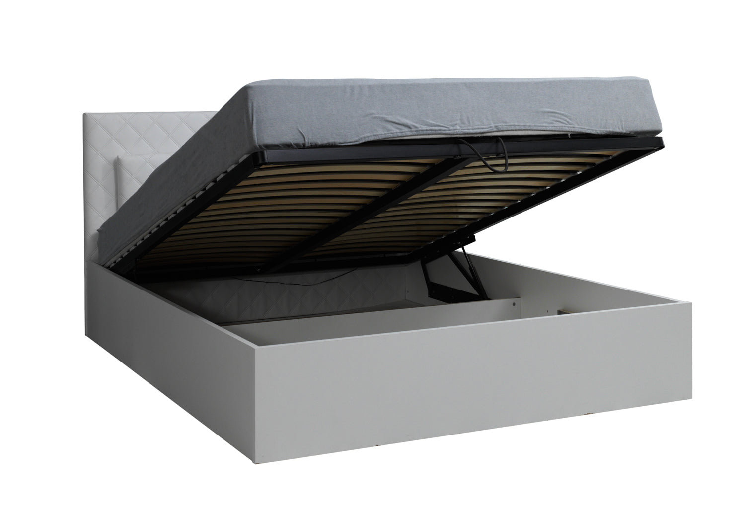 PANAREA 82 Bed – White with Storage 180 x 200 cm