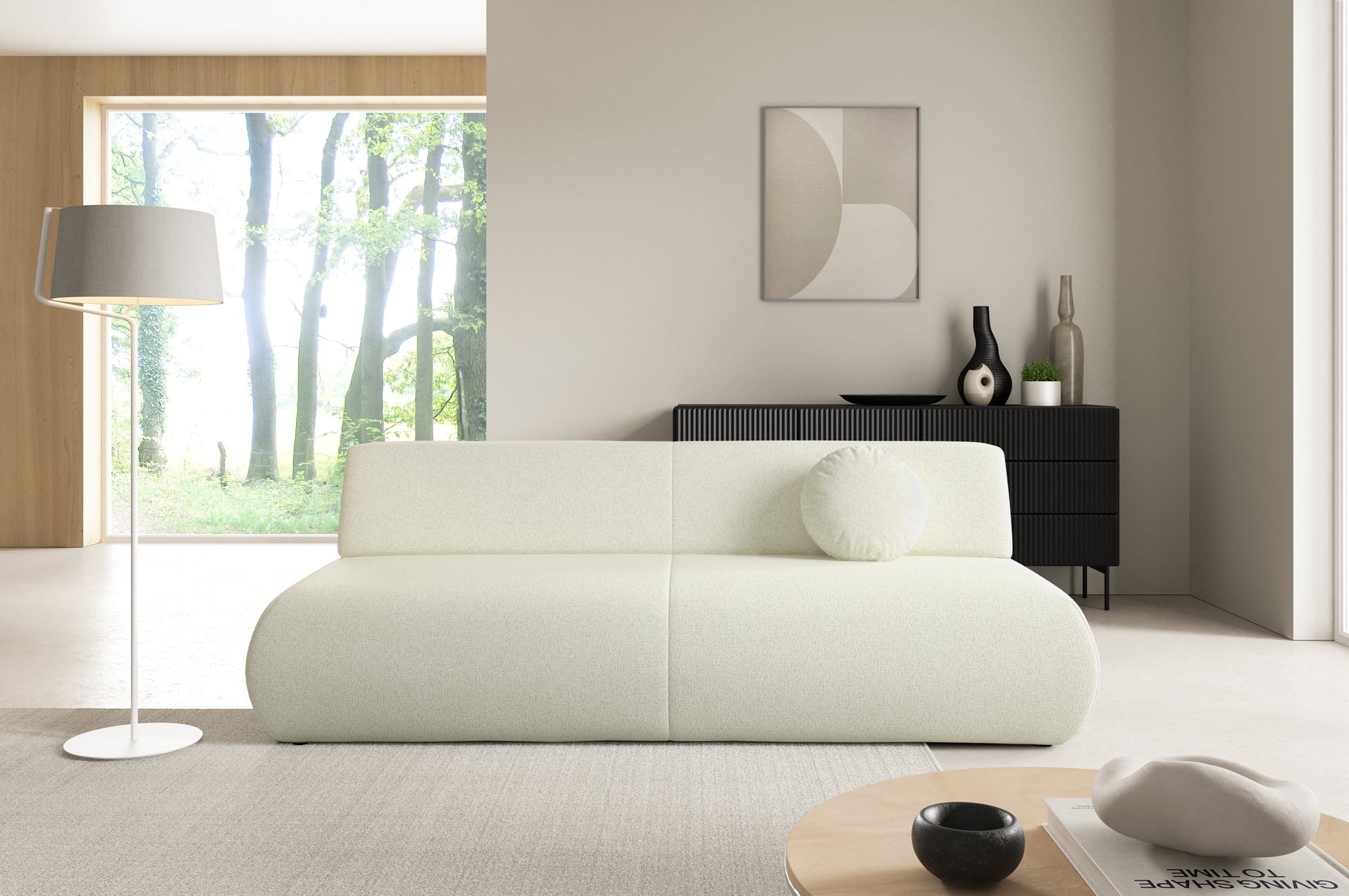 Lask PUENTE Sofa Bed with Storage – 214 x 100 cm