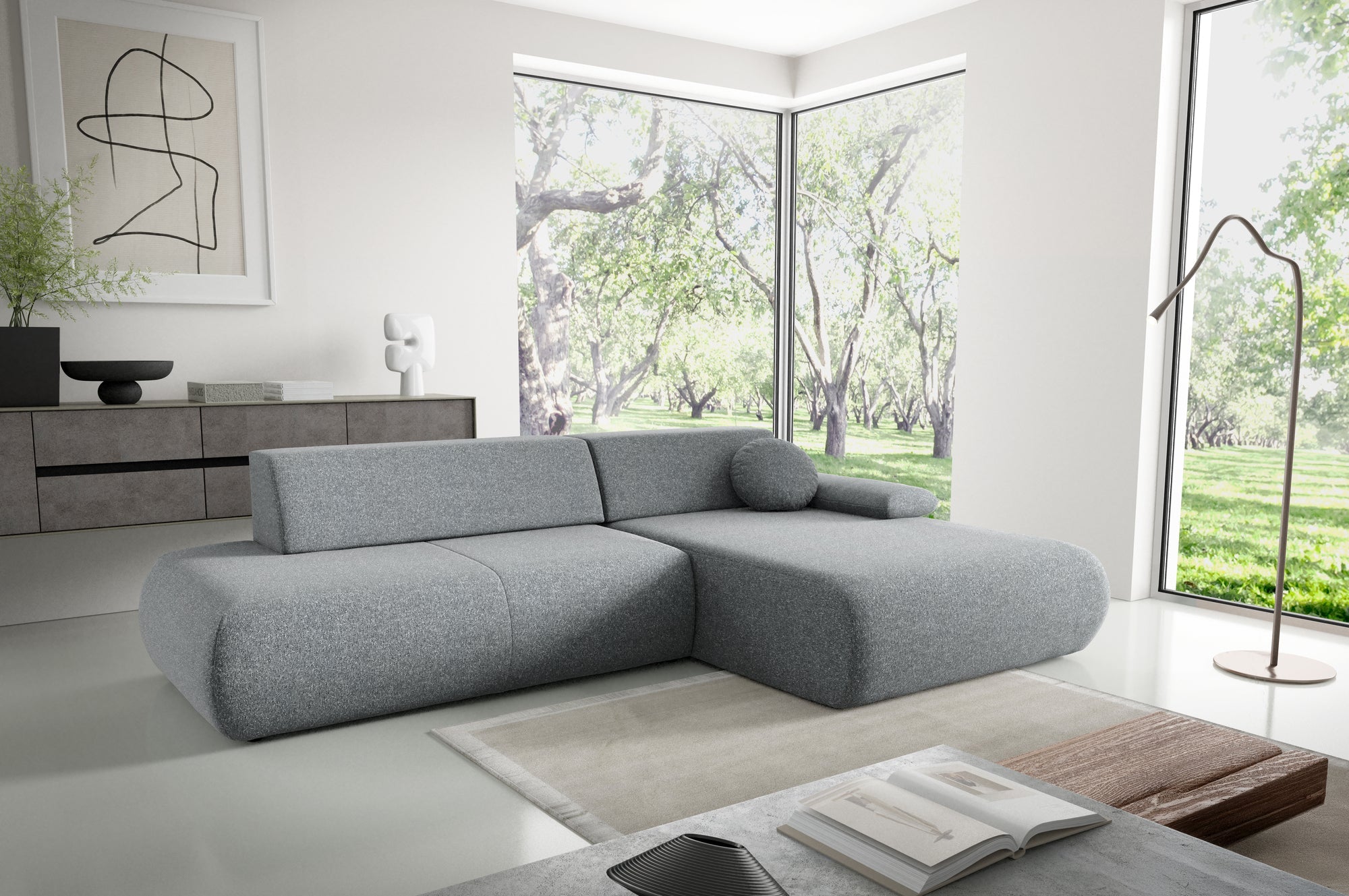 Lask PUENTE Corner Sofa Bed – 286 x 173.5 cm – Left or Right Configuration