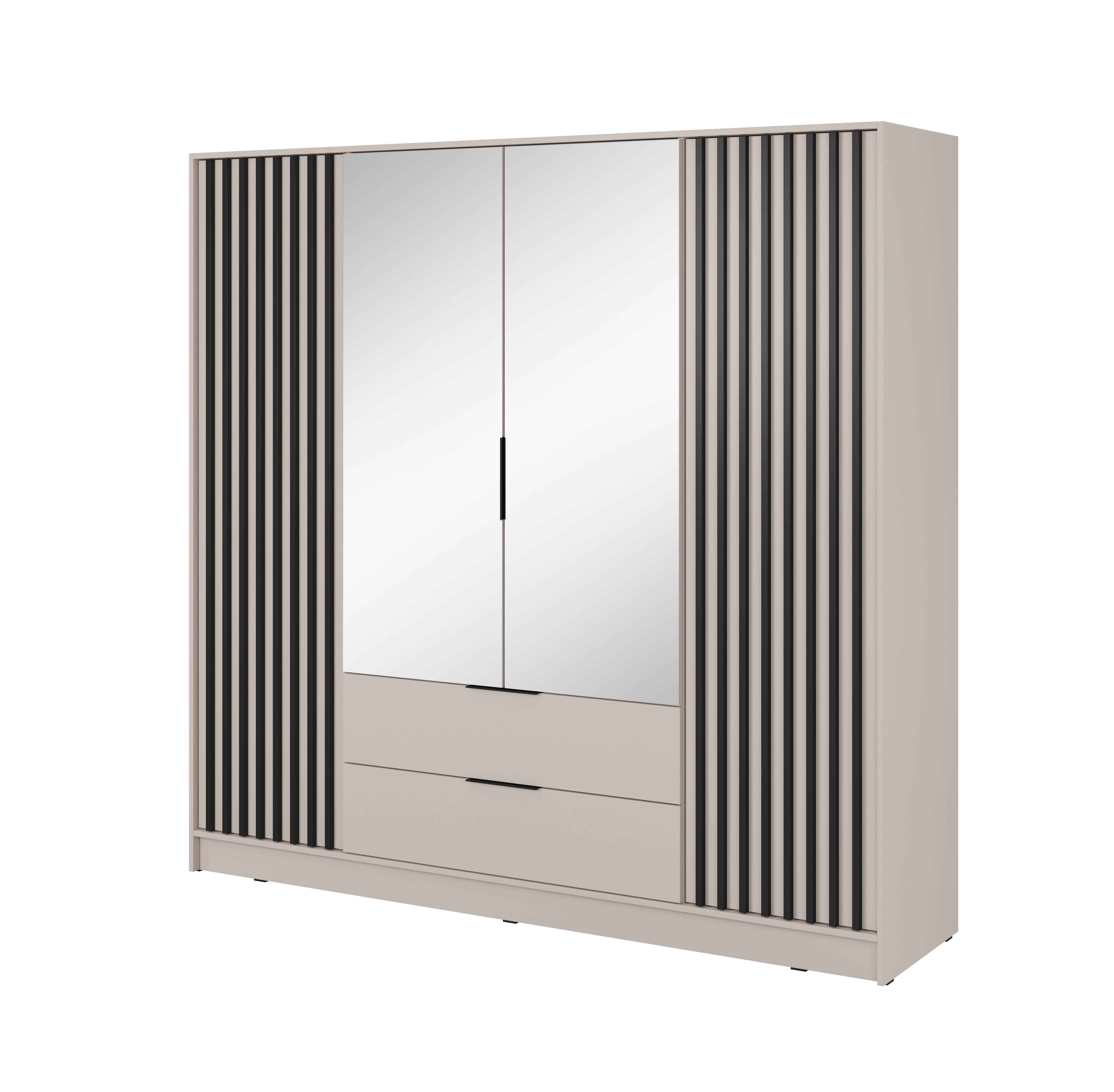Nelly 4D Wardrobe with Mirror Cashmere
