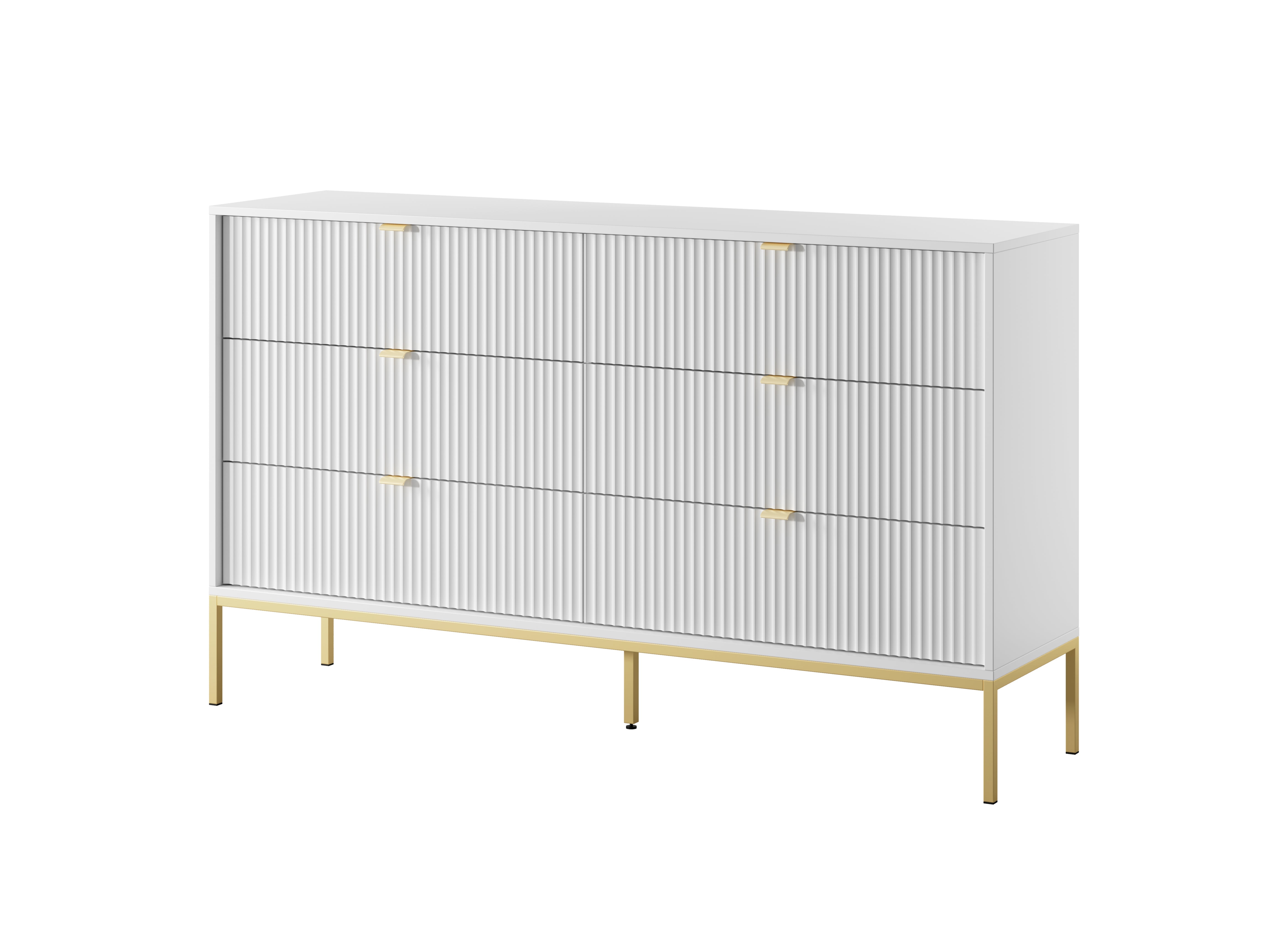 Nova Dresser White- A Fusion of Modern Elegance and Practical Storage