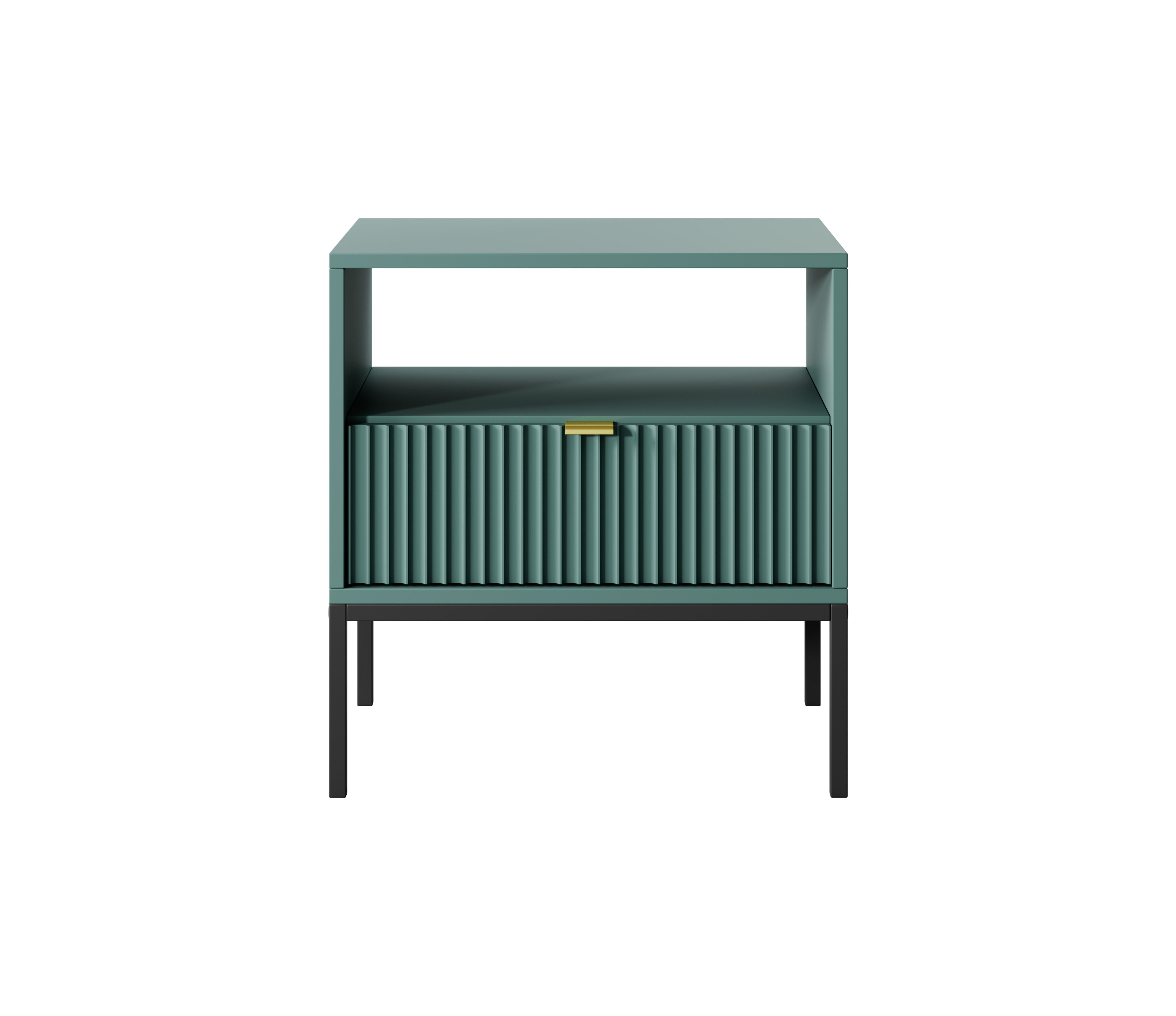 Nova Nightstand Labrador Green - Modern Elegance for Your Bedroom