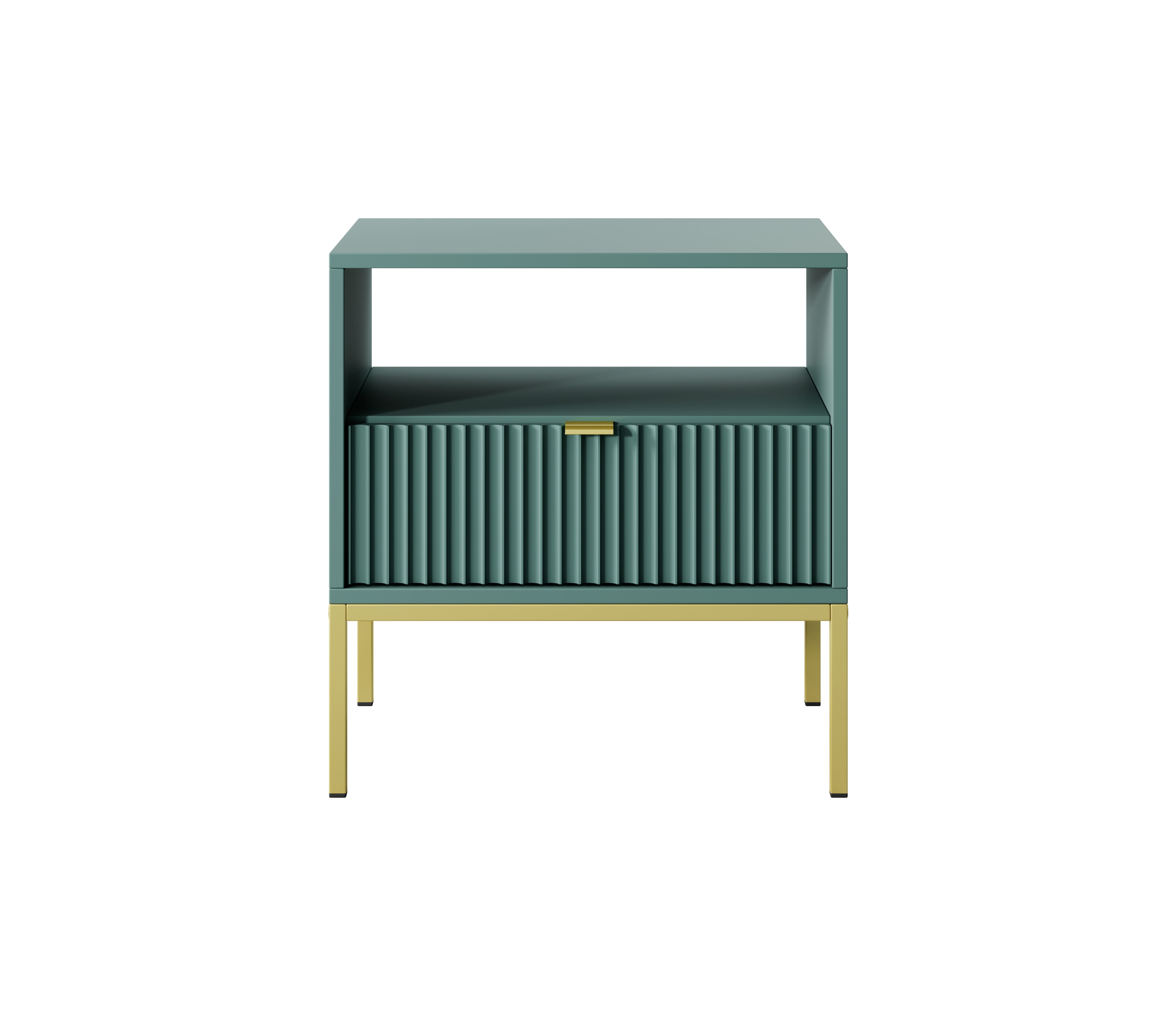Nova Nightstand Labrador Green - Modern Elegance for Your Bedroom