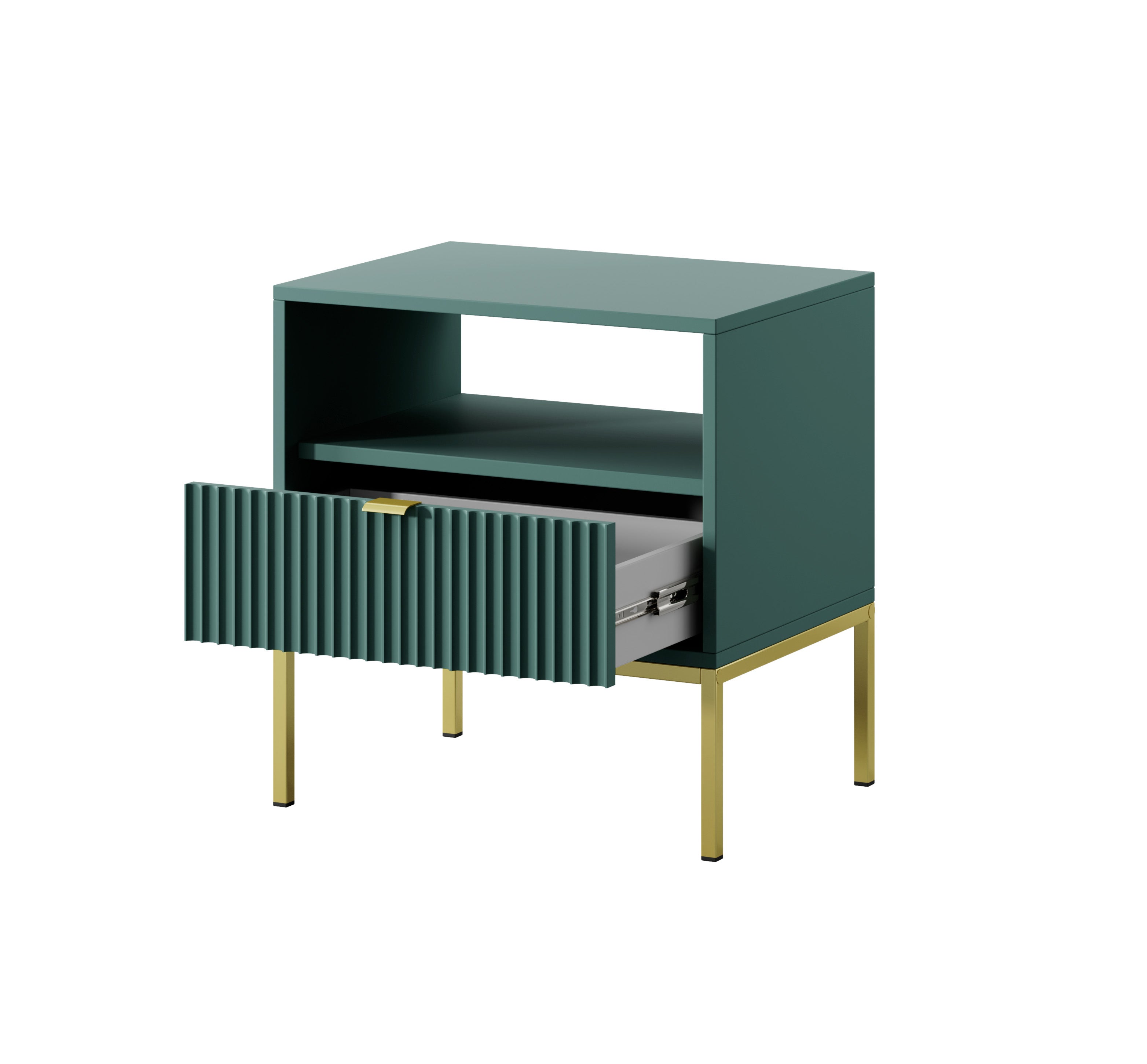 Nova Nightstand Labrador Green - Modern Elegance for Your Bedroom