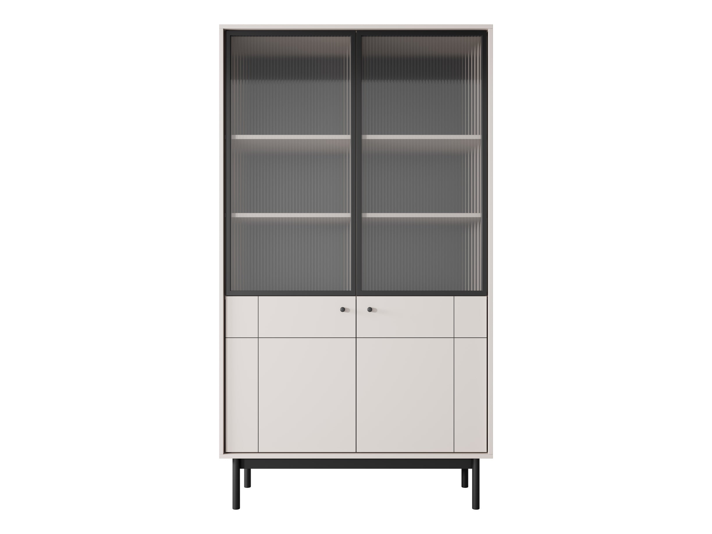 PI Japandi Bücherregal mit Glasfront WT104 in Kaschmir