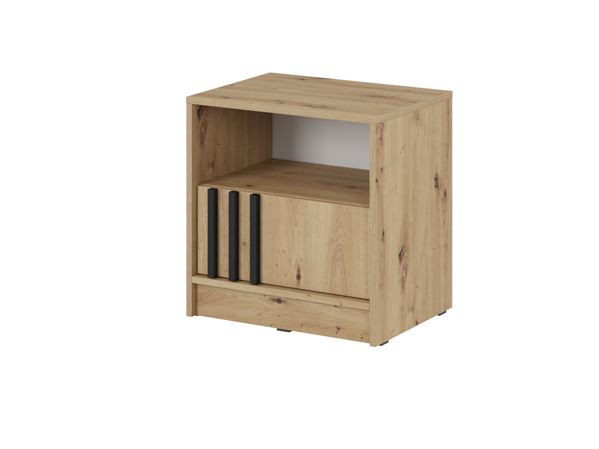 PI Nelly Bedside Table – Artisan Oak / Black