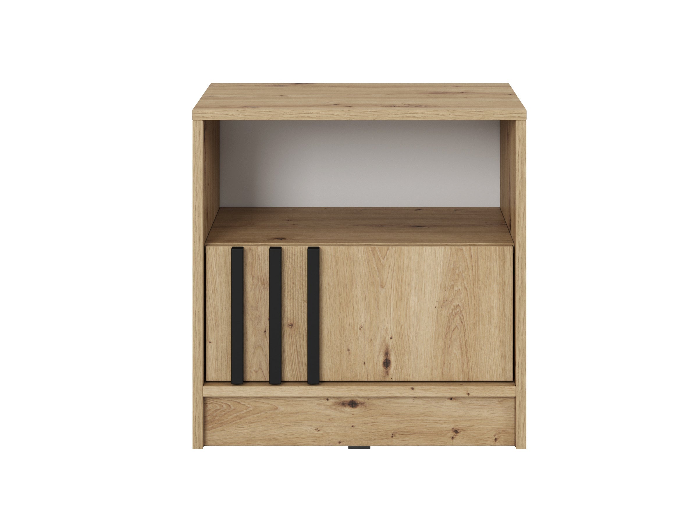 PI Nelly Nachttisch – Artisan Eiche / Schwarz