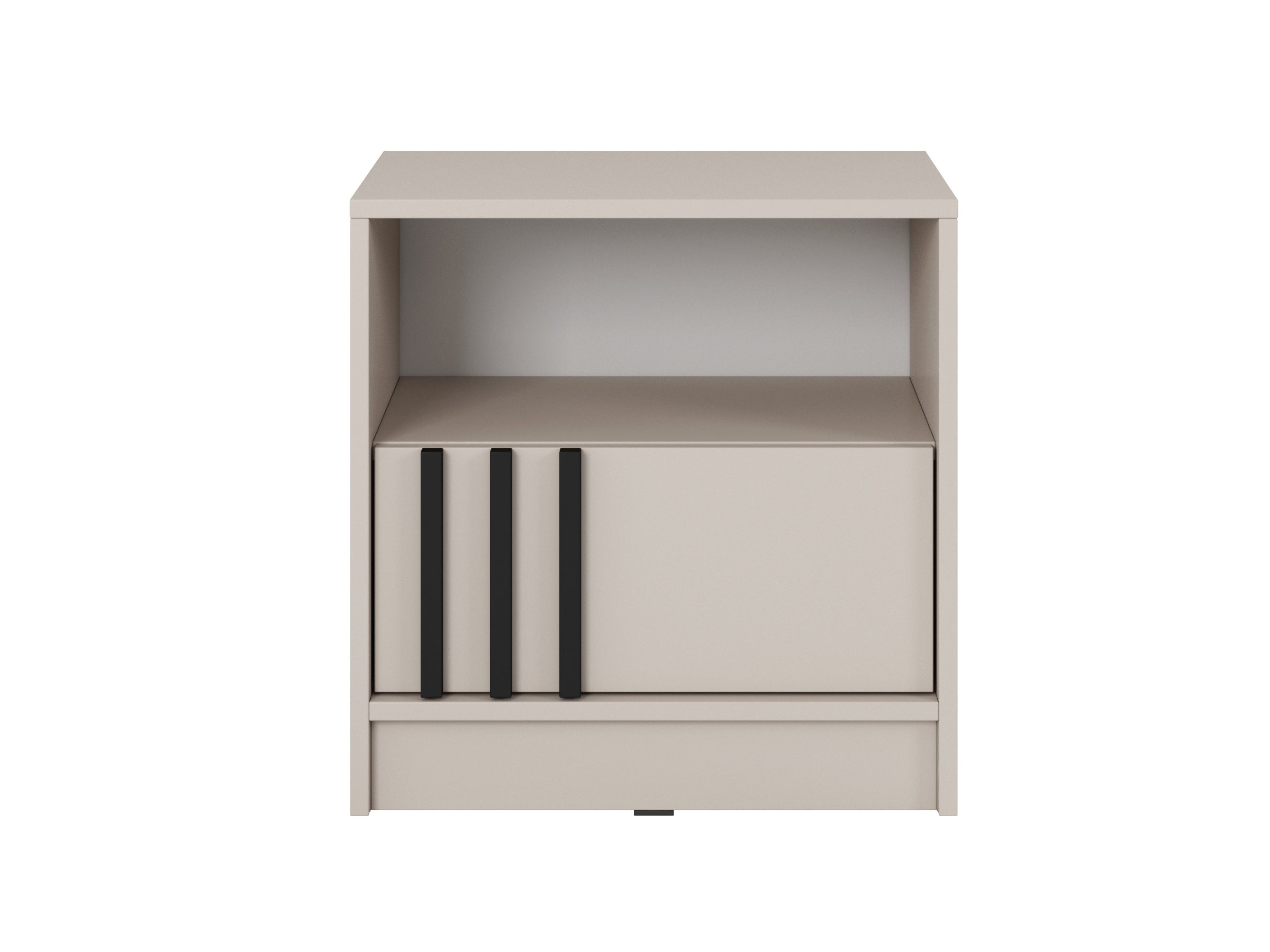 PI Nelly Bedside Table – Cashmere / Black