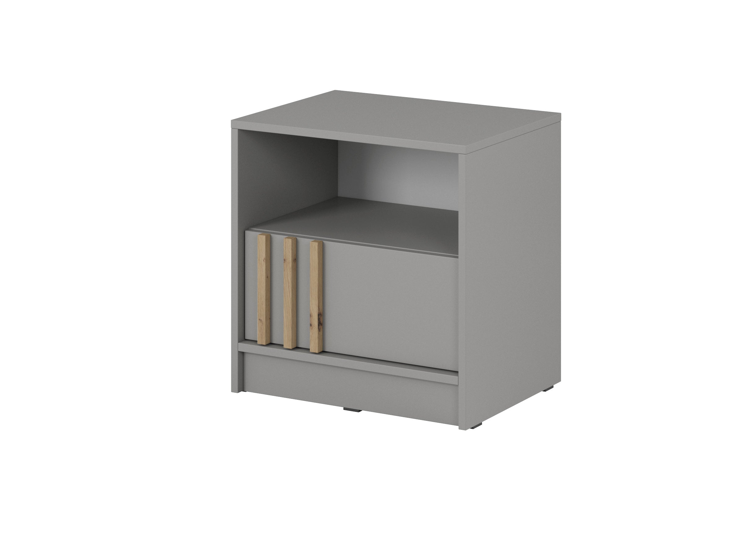 PI Nelly Bedside Table – Grey / Artisan Oak