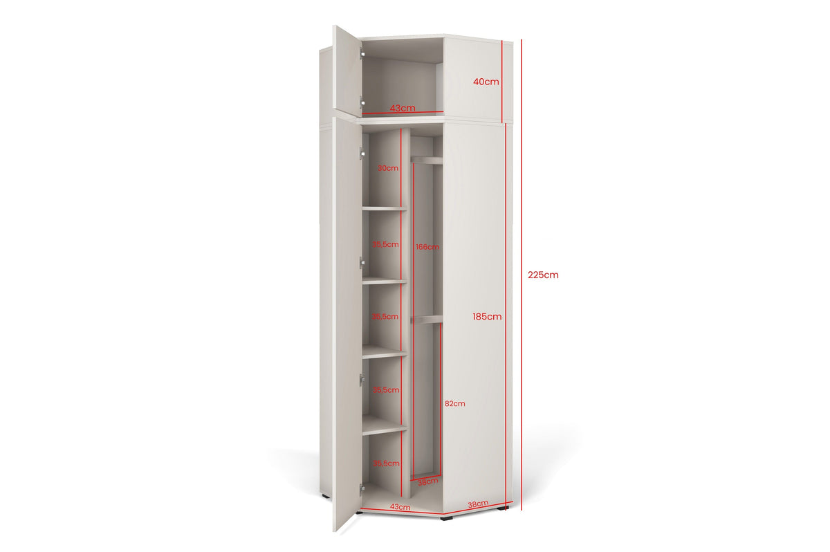 Rayo Garderobenset 10 – Kaschmir, 140 cm