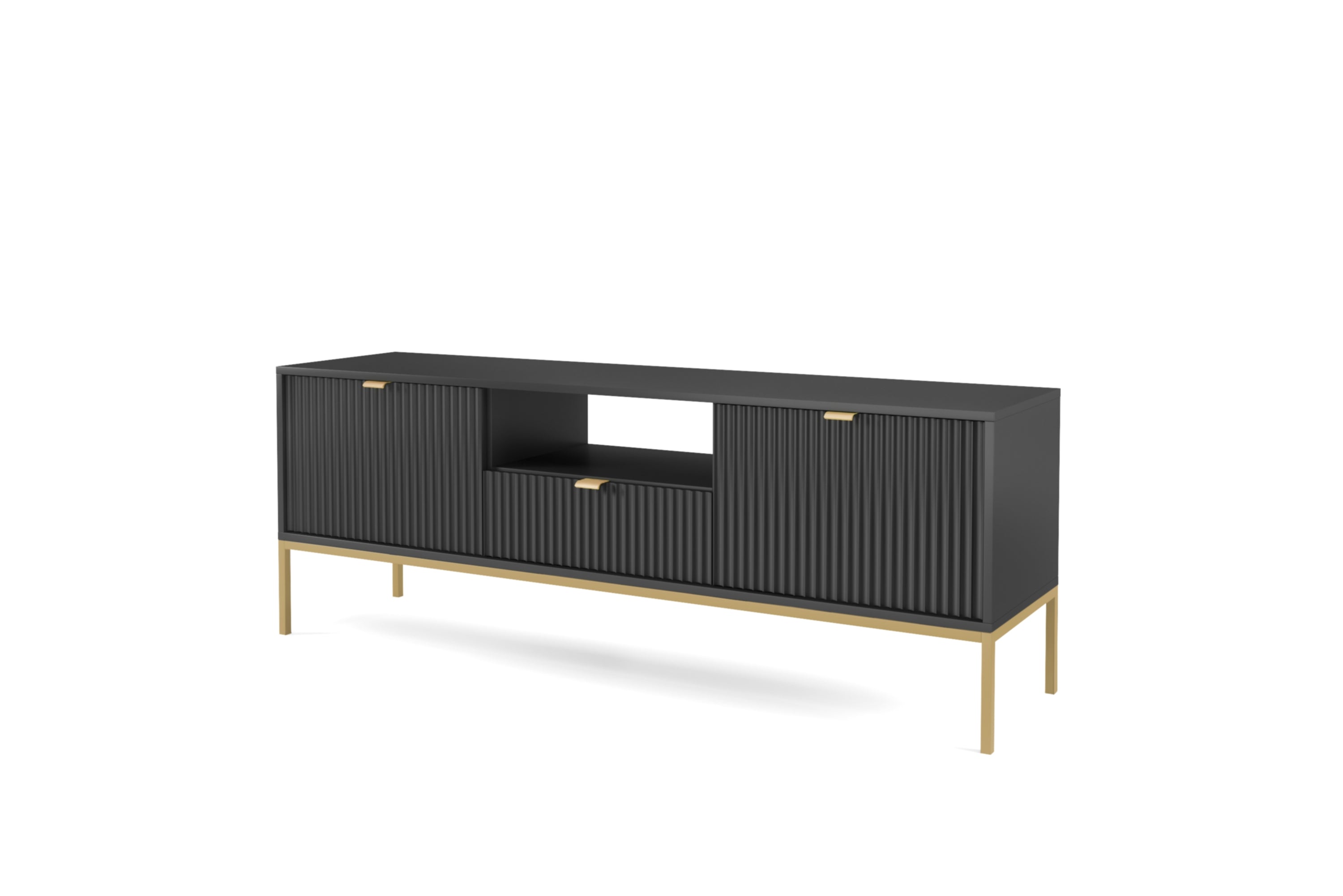 Nova TV STAND Black - Modern Design and Versatile Style in a Sleek TV Cabinet
