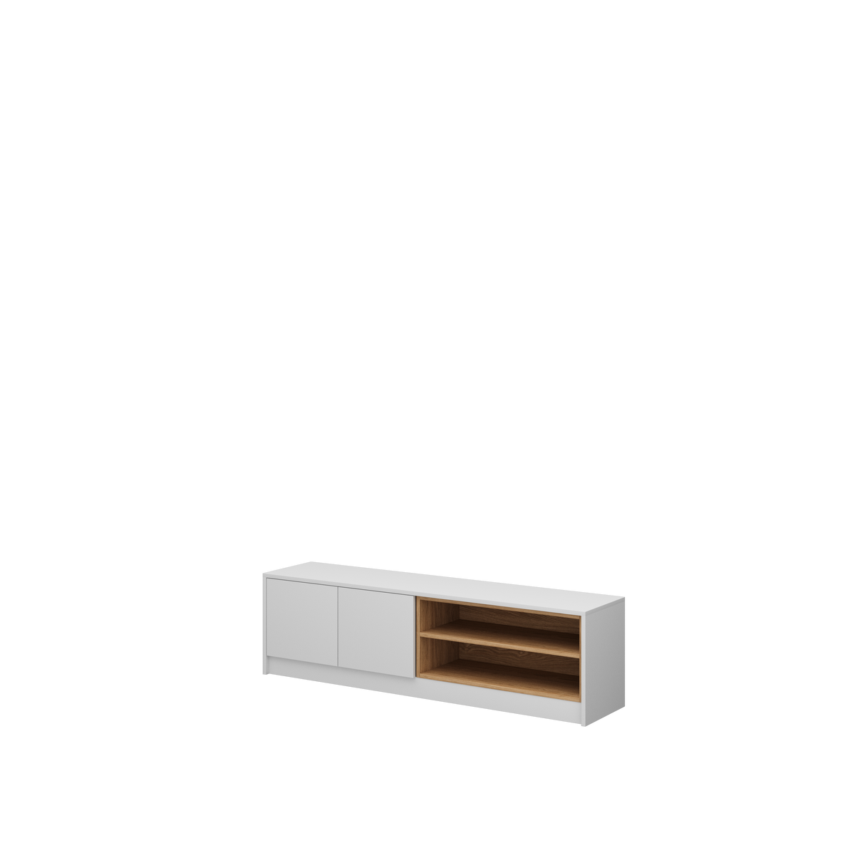 Customizable Genius COMFORT Murphy Bed Furniture Set 140 × 200 cm – White Matt
