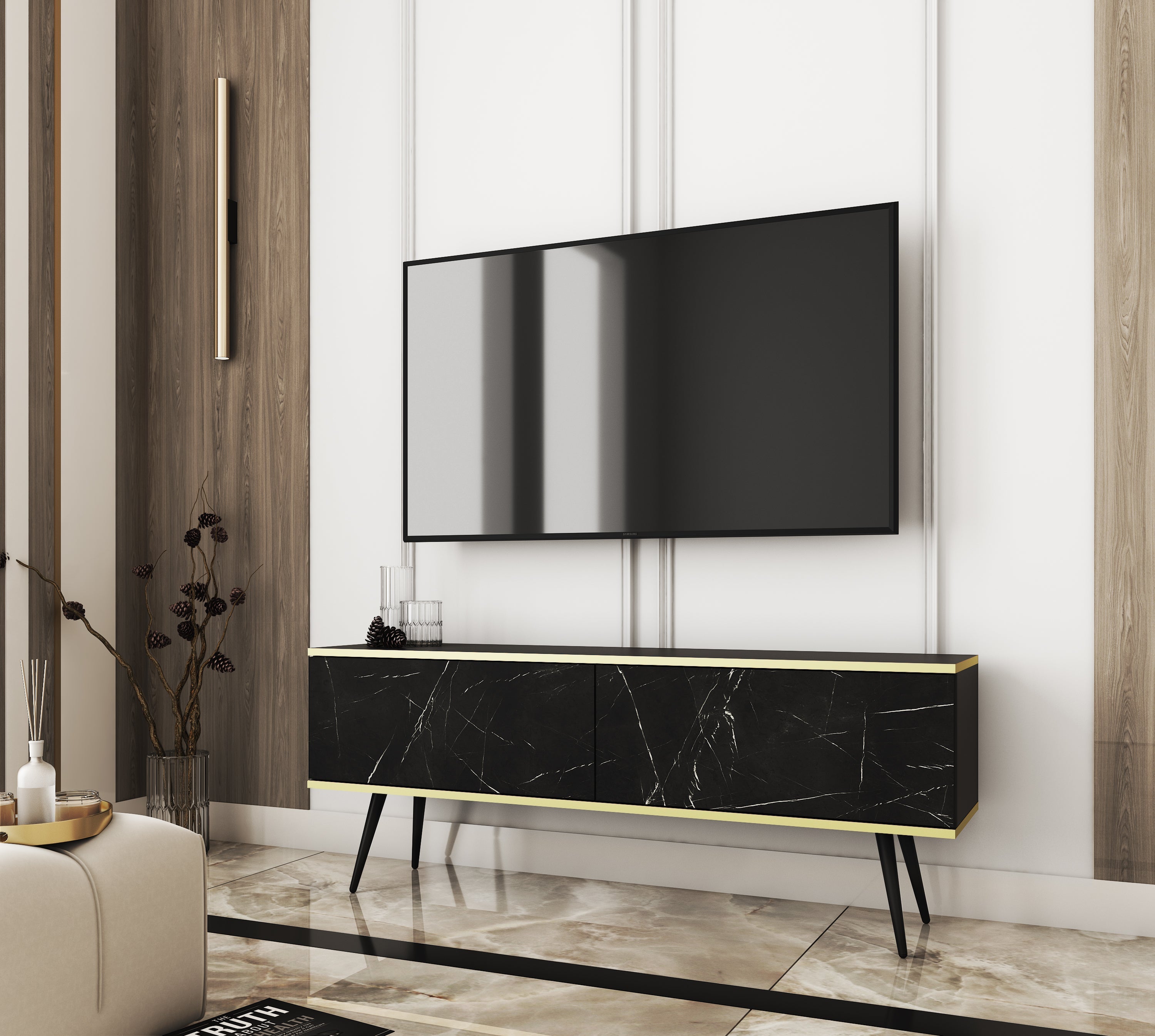 Oro TV Stand 135 - Modern Design with Versatile Configuration