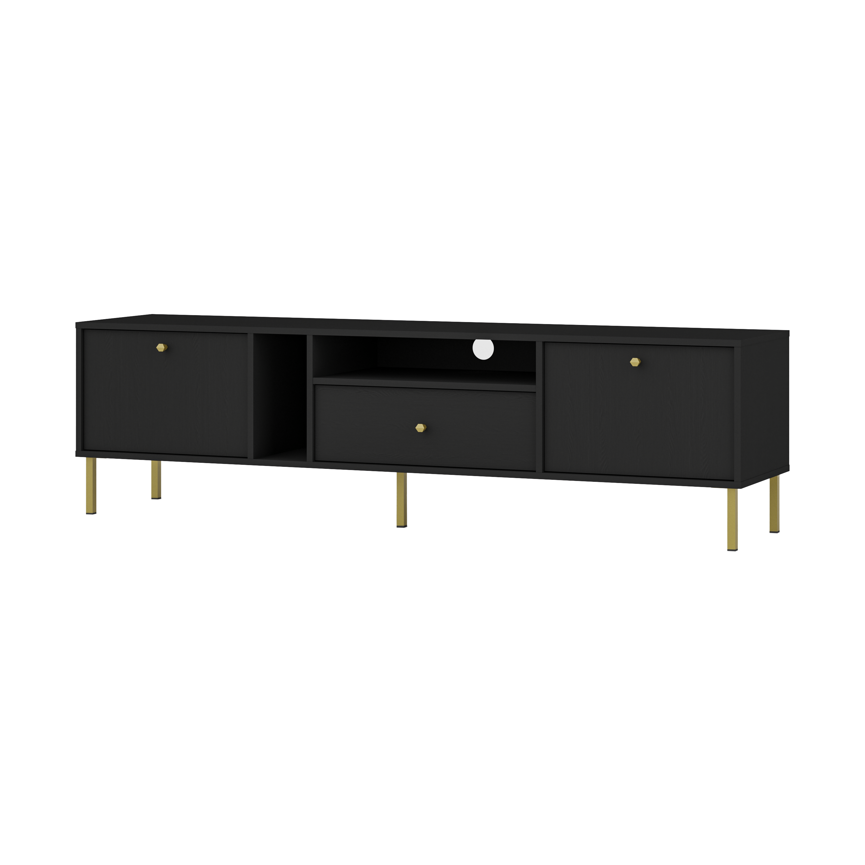 LE Tokyo 313 Sand Black Graphite TV Stand