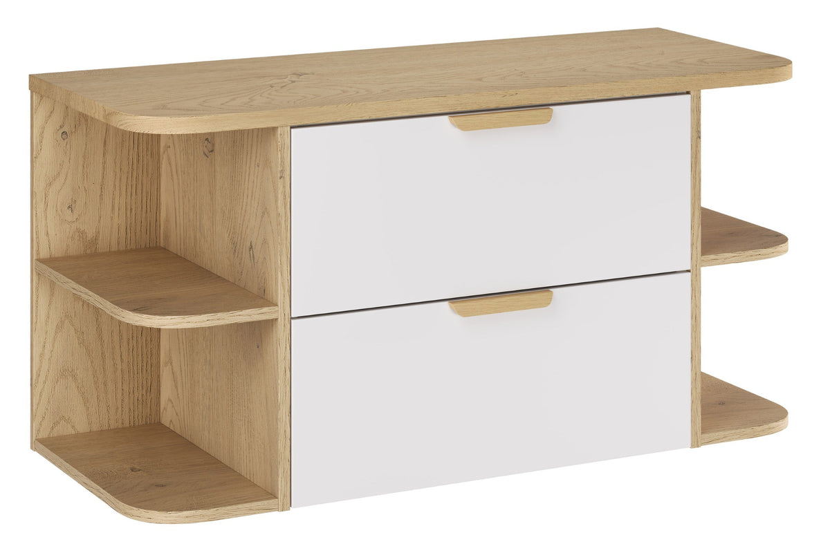 Aster Waschtisch-Set – 100 cm, Weiß Matt & Cremona Eiche – Stelle dein Badezimmer zusammen