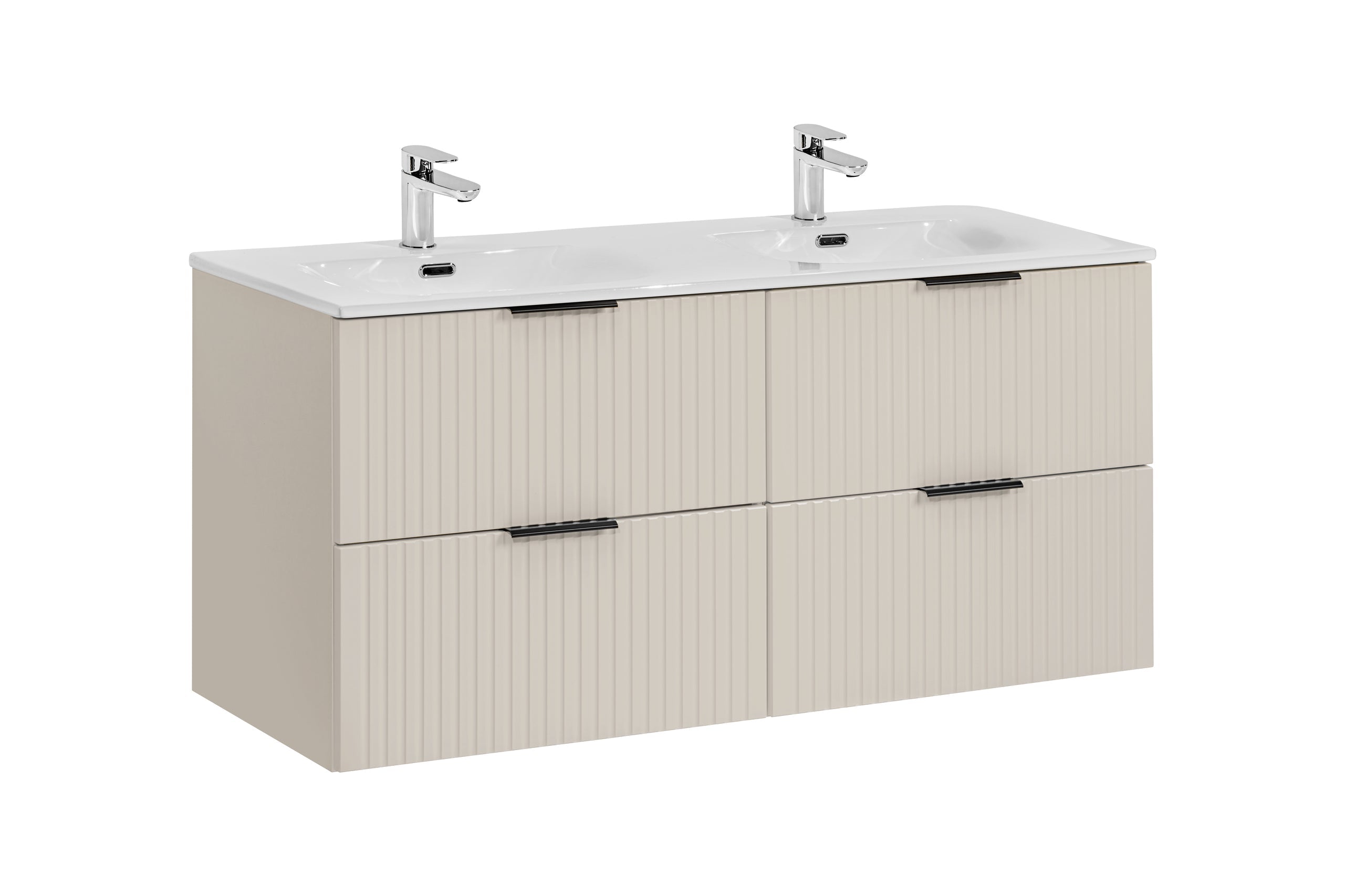 Adel Cashmere Badezimmer-Set mit Hochschrank 120 cm Sky SET-ADC