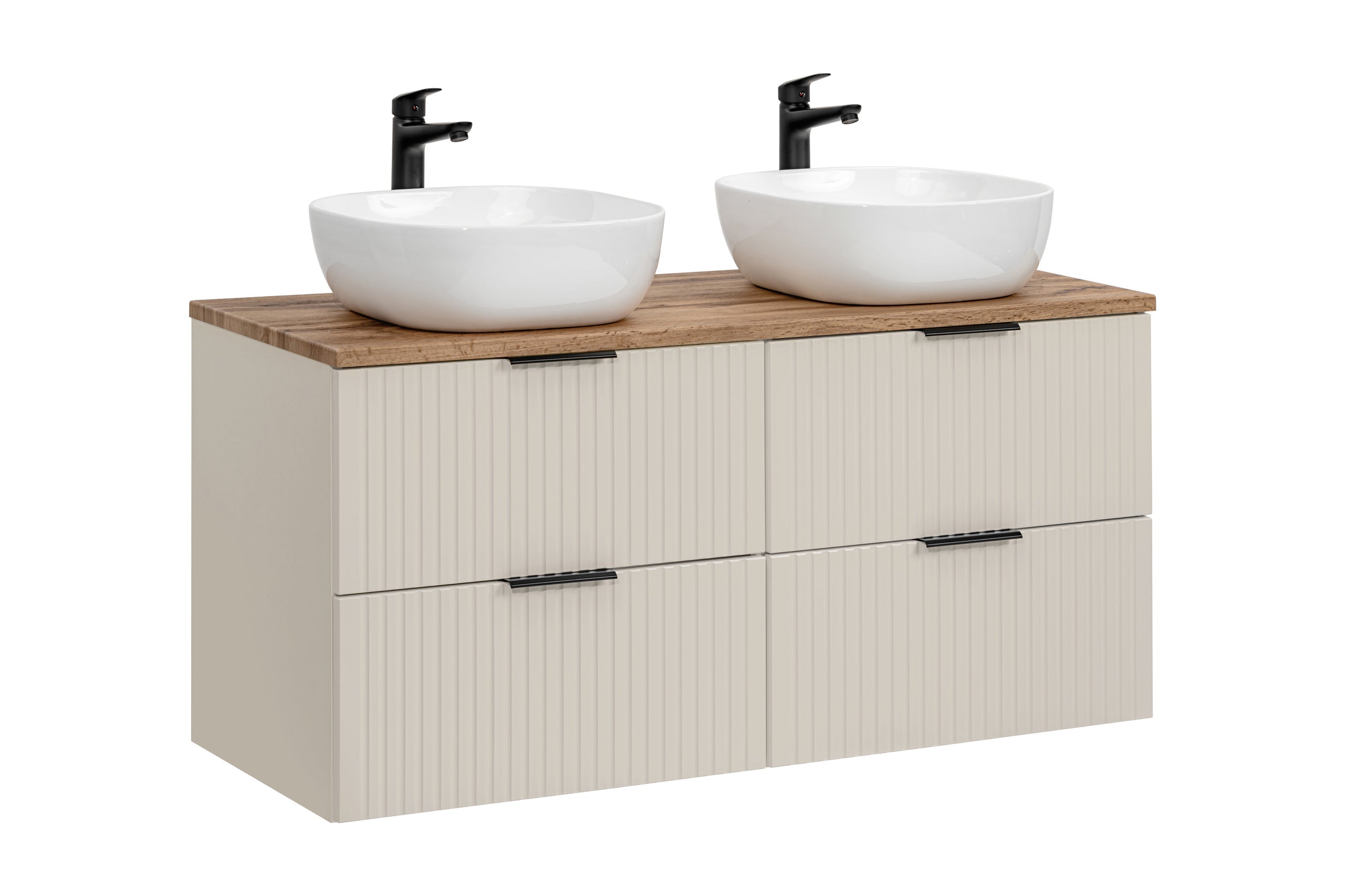 Adel Cashmere Bad-Set mit schwarzem Griff 120 cm Smile SSET-ADC B WOTAN