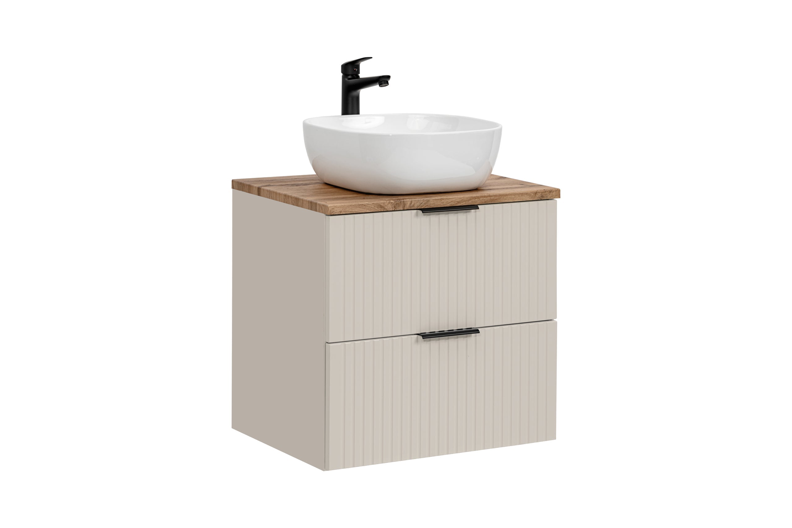 Adel Cashmere Badezimmer Schwarz Griff mit 60 cm Smile SET-ADC B WOTAN