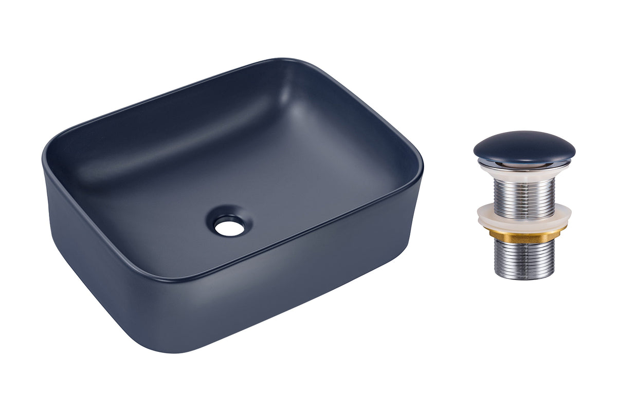 Click-Clack Basin Waste – Matt Navy Blue, T201MNB-3