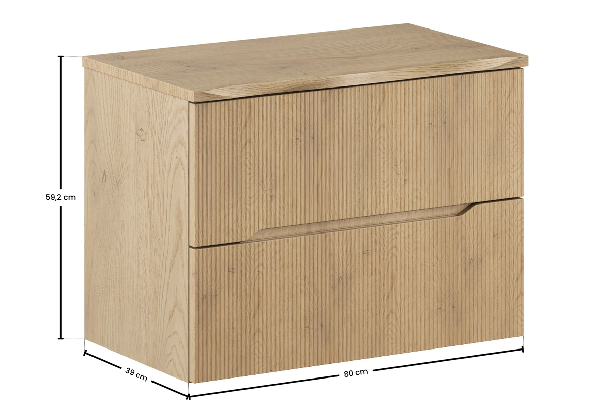 Nordic Cremona Waschtischunterschrank –60–80–120 cm | Gestalten Sie Ihr Bad