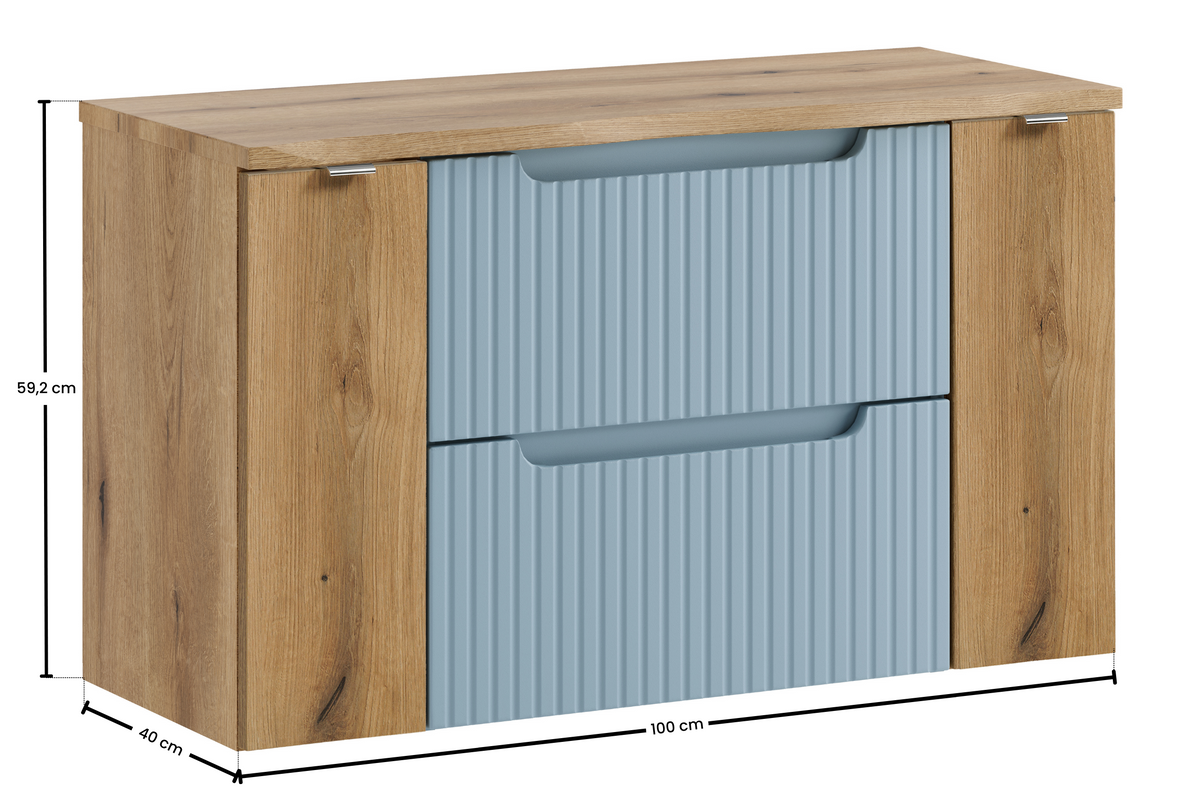 Nova Denim Badmöbel-Set 60 / 100 / 140 cm – Stellen Sie Ihr Bad zusammen