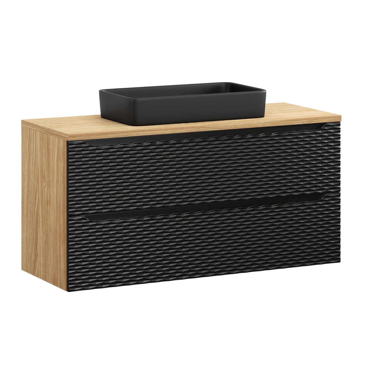 Ocean Black Waschtischunterschrank Set 60 / 70 / 80 / 90 / 120 cm – Konfigurieren Sie Ihr Badezimmer