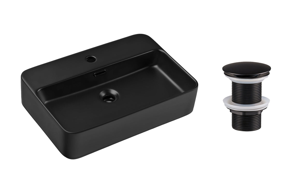 Click-Clack Ablaufgarnitur – Mattschwarz, T201MBG-3