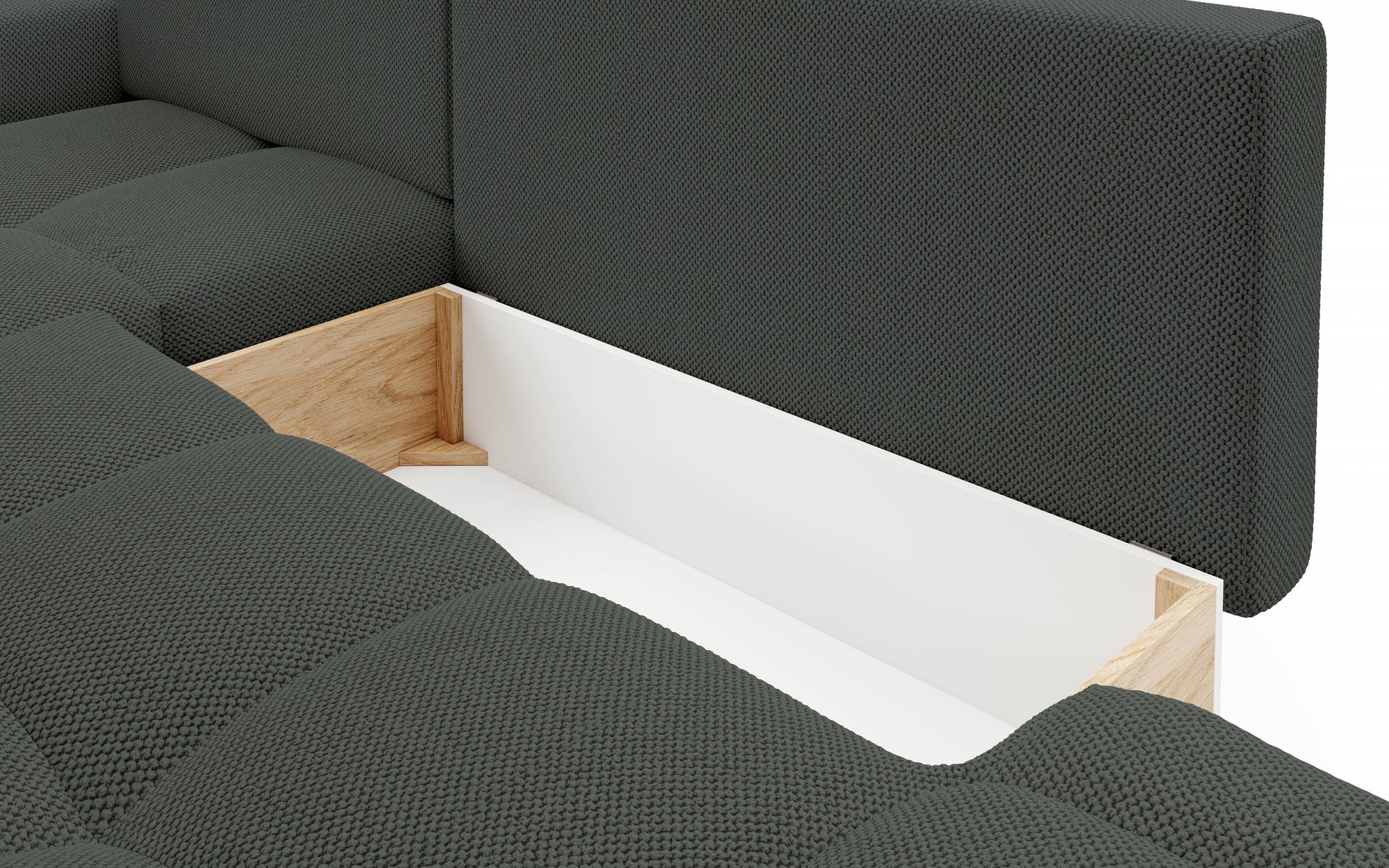 Lask SOHO Corner Sofa Bed with Storage – 286 x 177 cm – Left or Right Configuration