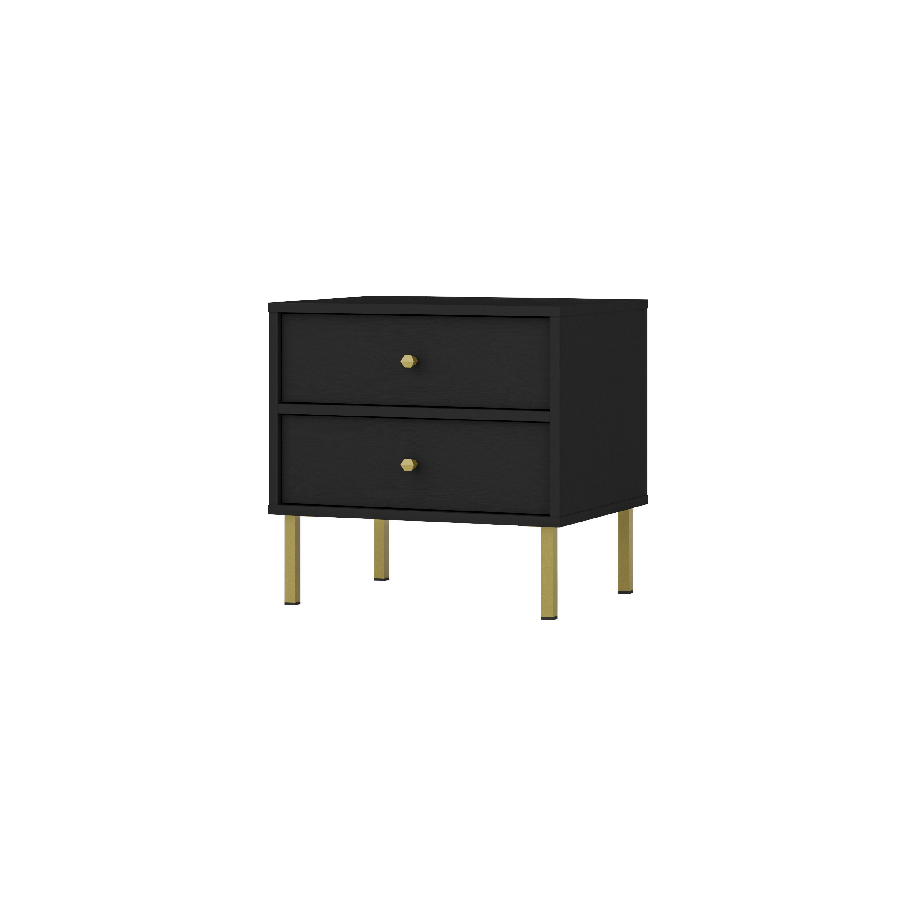LE Tokyo Nightstand 801 - Black Graphite