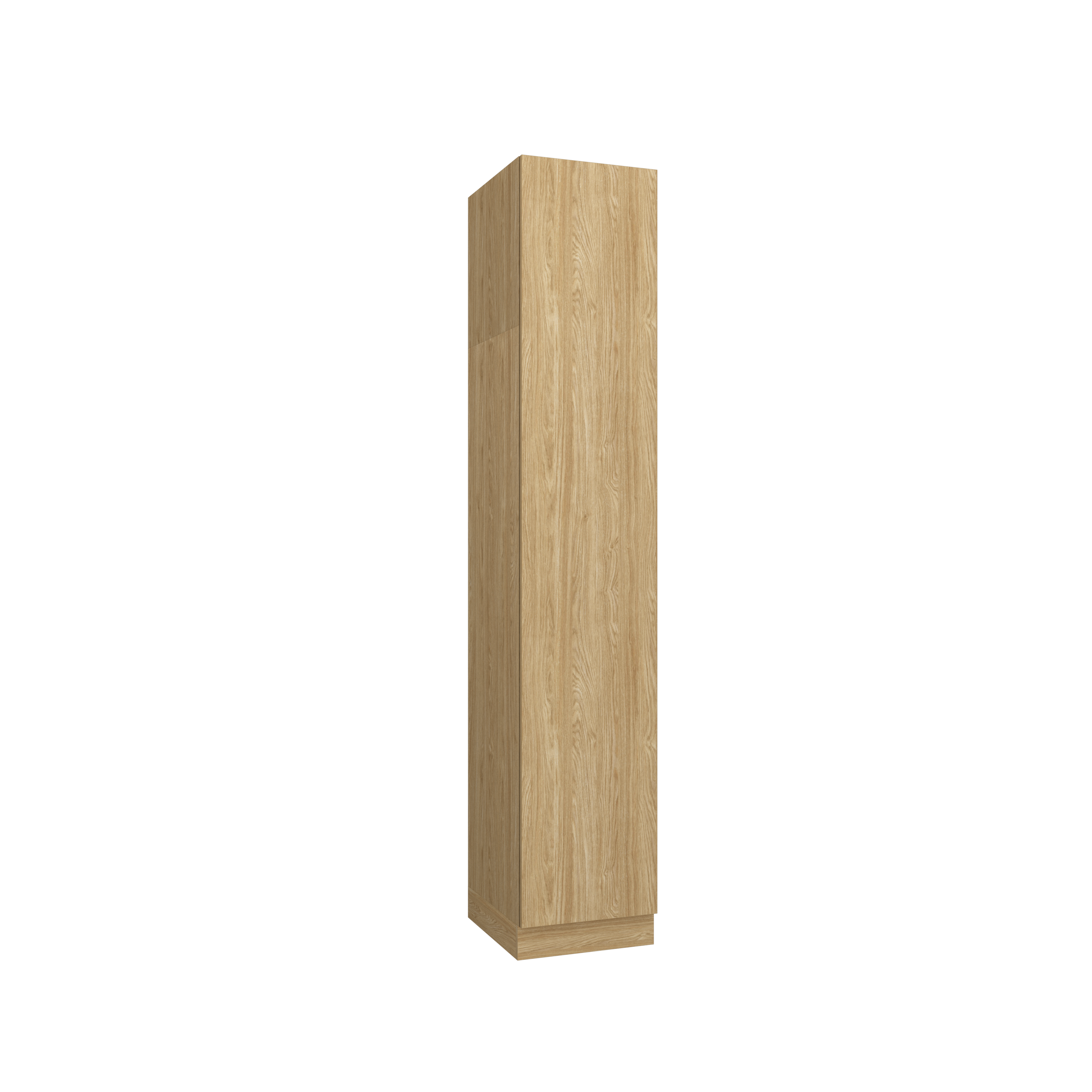 SLEEP VARIA 1D Kleiderschrank mit Stange und Ablage 45 cm – Eiche geölt/Eiche geölt 