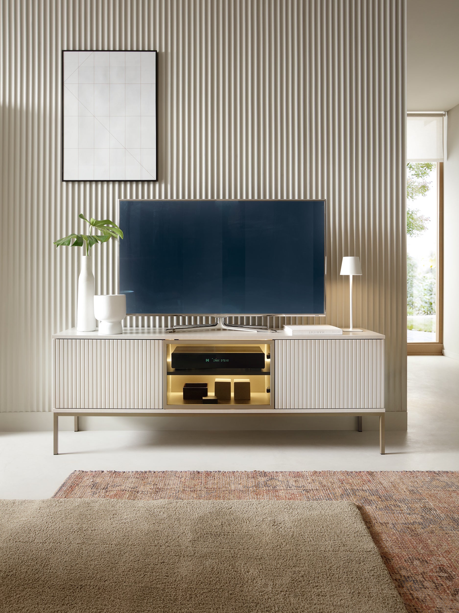 Sento TV Stand - Modern Design and Natural Elegance Cashmere
