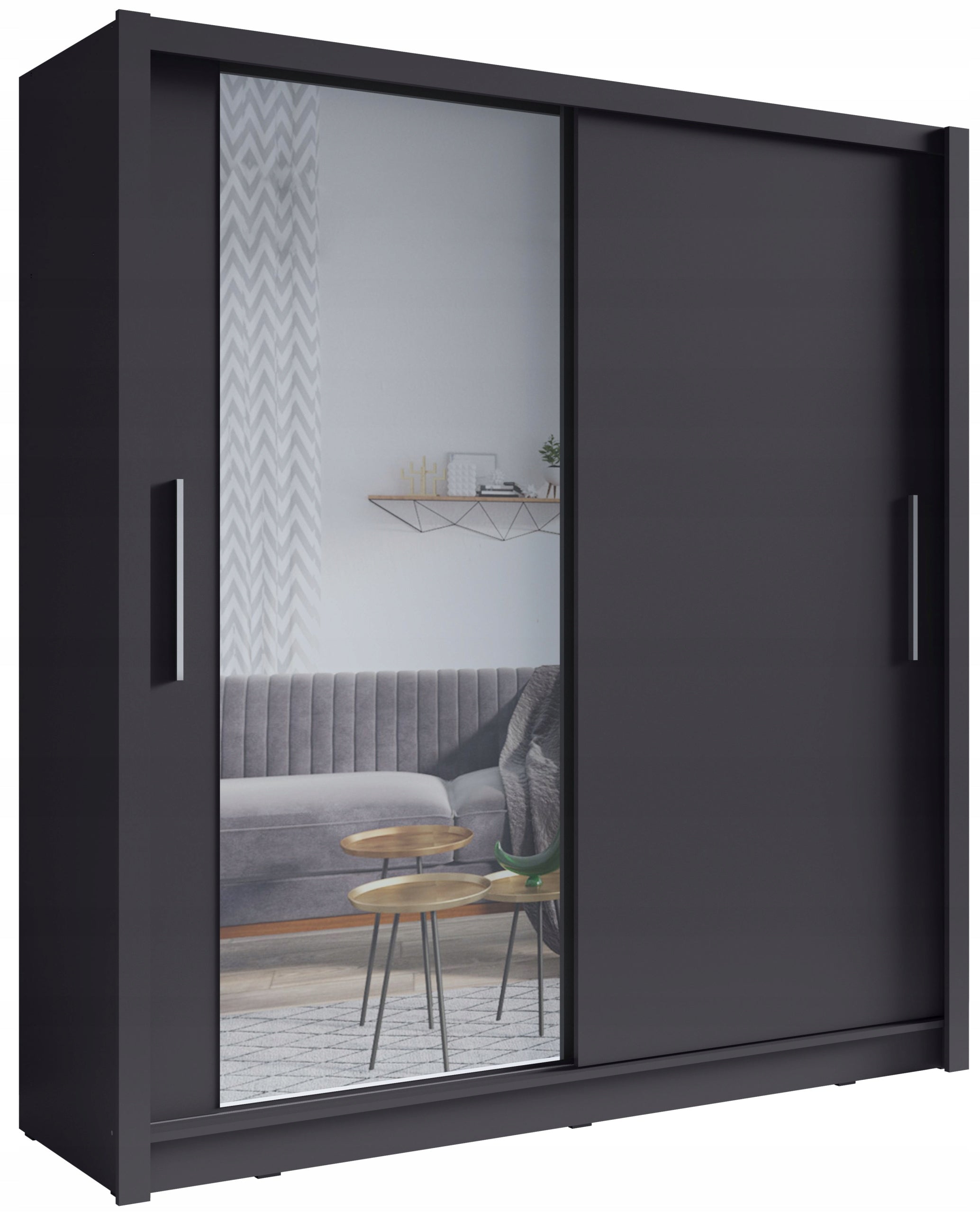 MO Baku 10 - Sliding Door Wardrobe 205 cm - Graphite