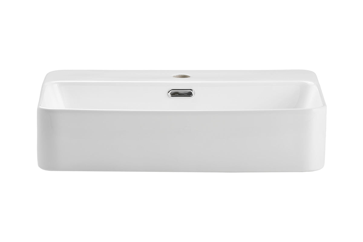 Waschtisch TRUST 2 – Glänzend Weiß, 55×38 cm