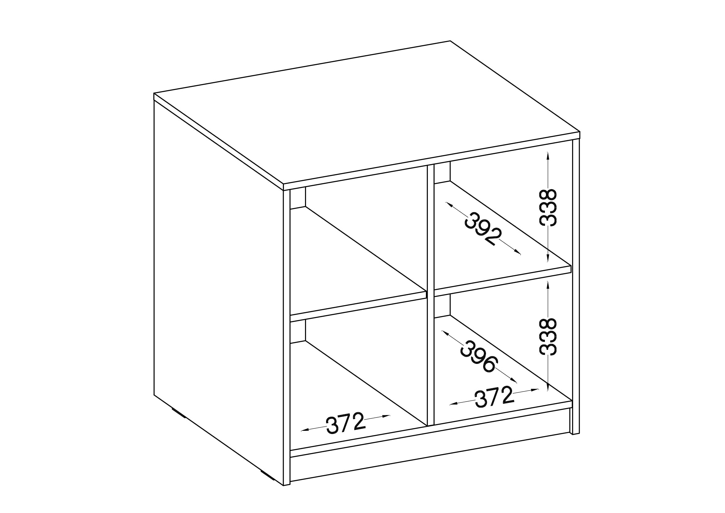 LE Malta 102 2F Lower Cabinet in Artisan Oak & Light Grey