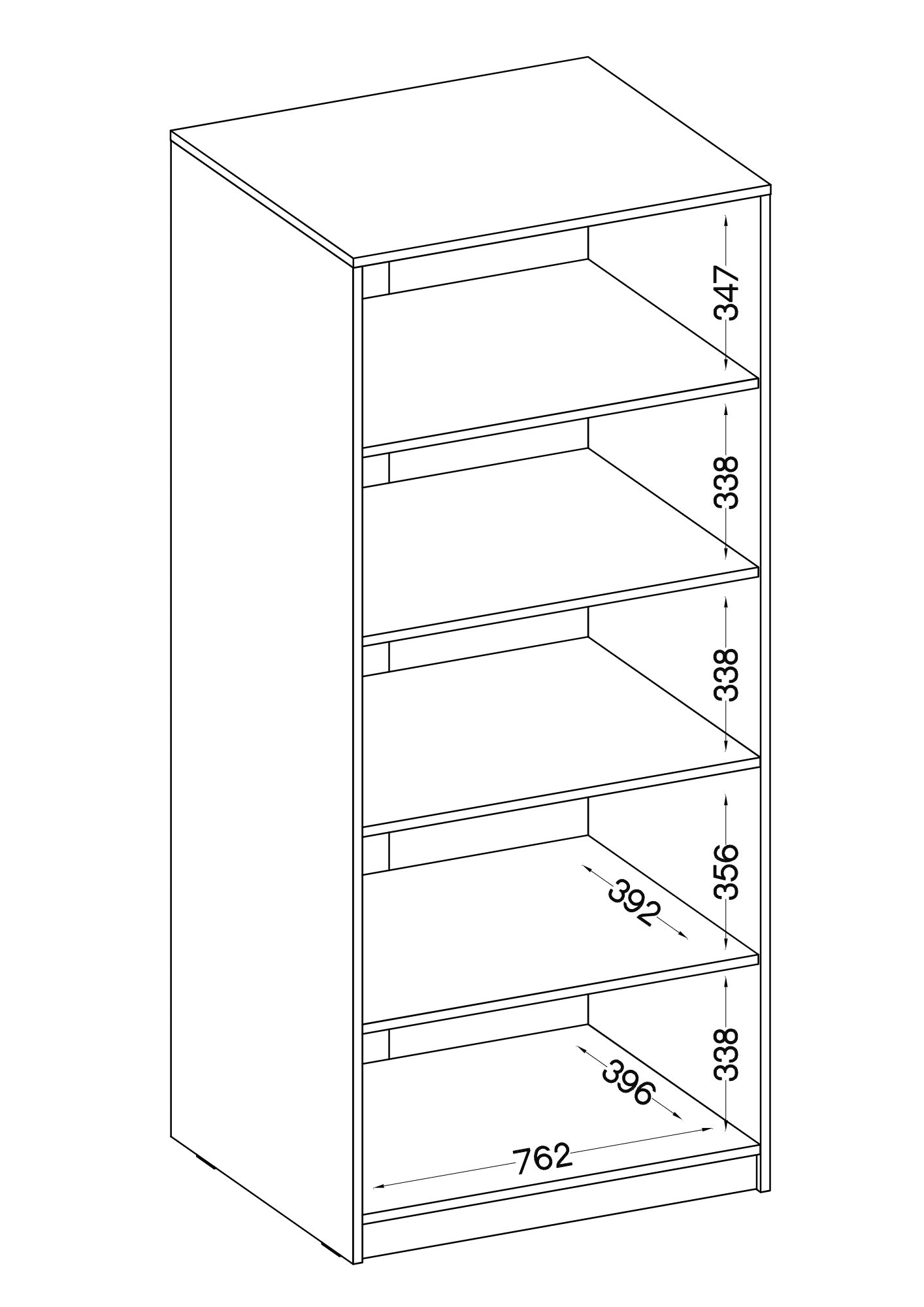 LE Malta 111 2F Wardrobe in Light Grey & Artisan Oak