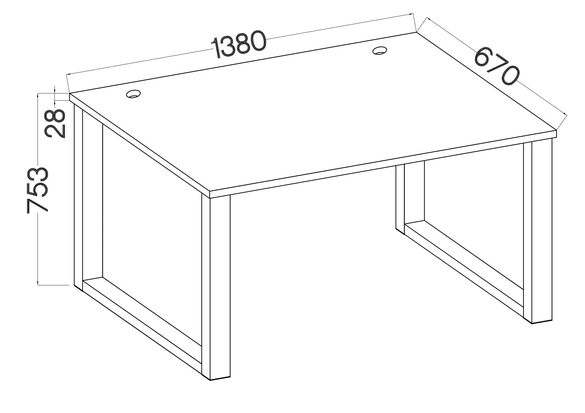 Schreibtisch LE Malta 150 – Artisan Oak