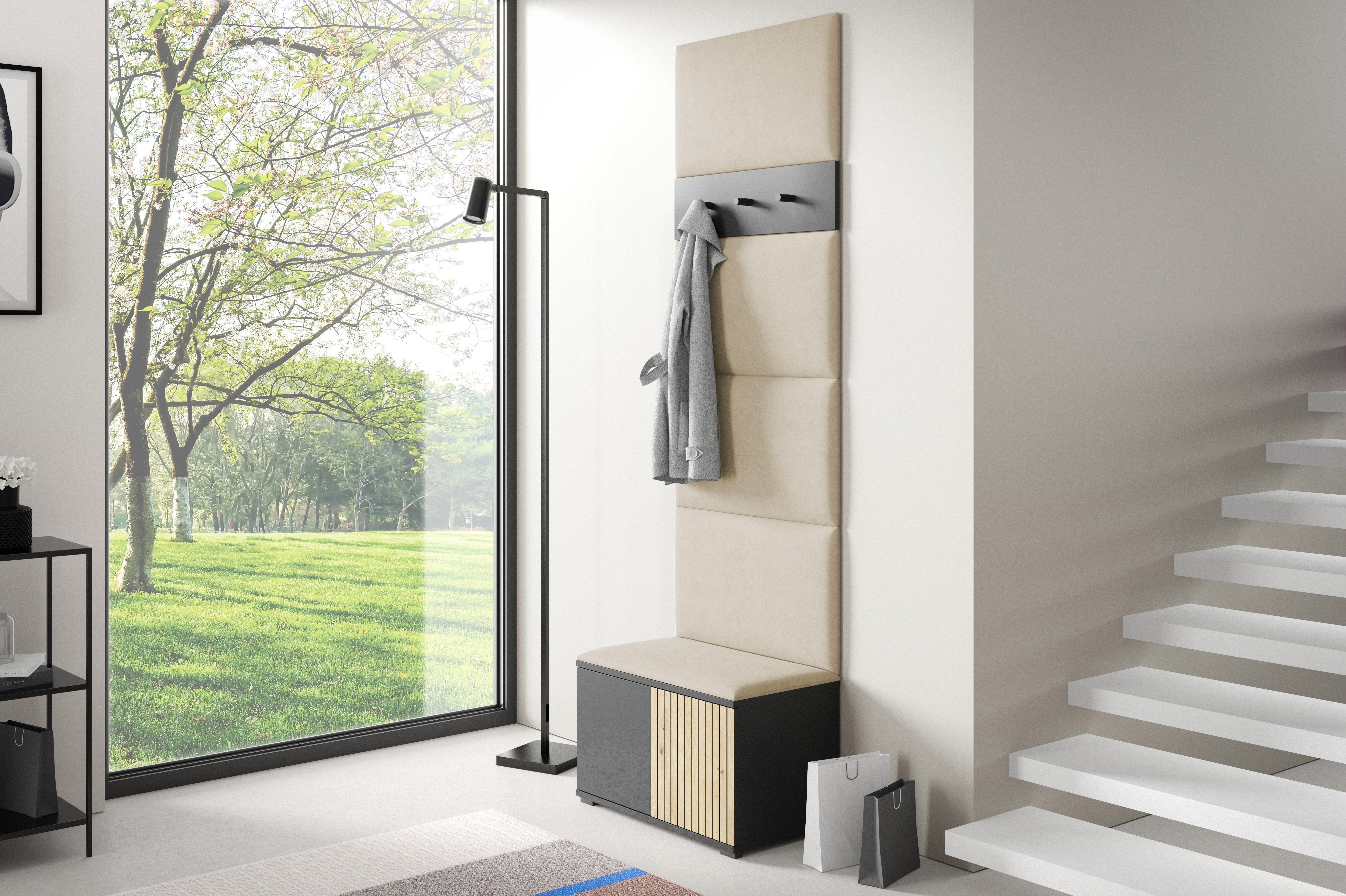 PK Ross 6 Hallway Set –  Upholstered Panels in Various Colours