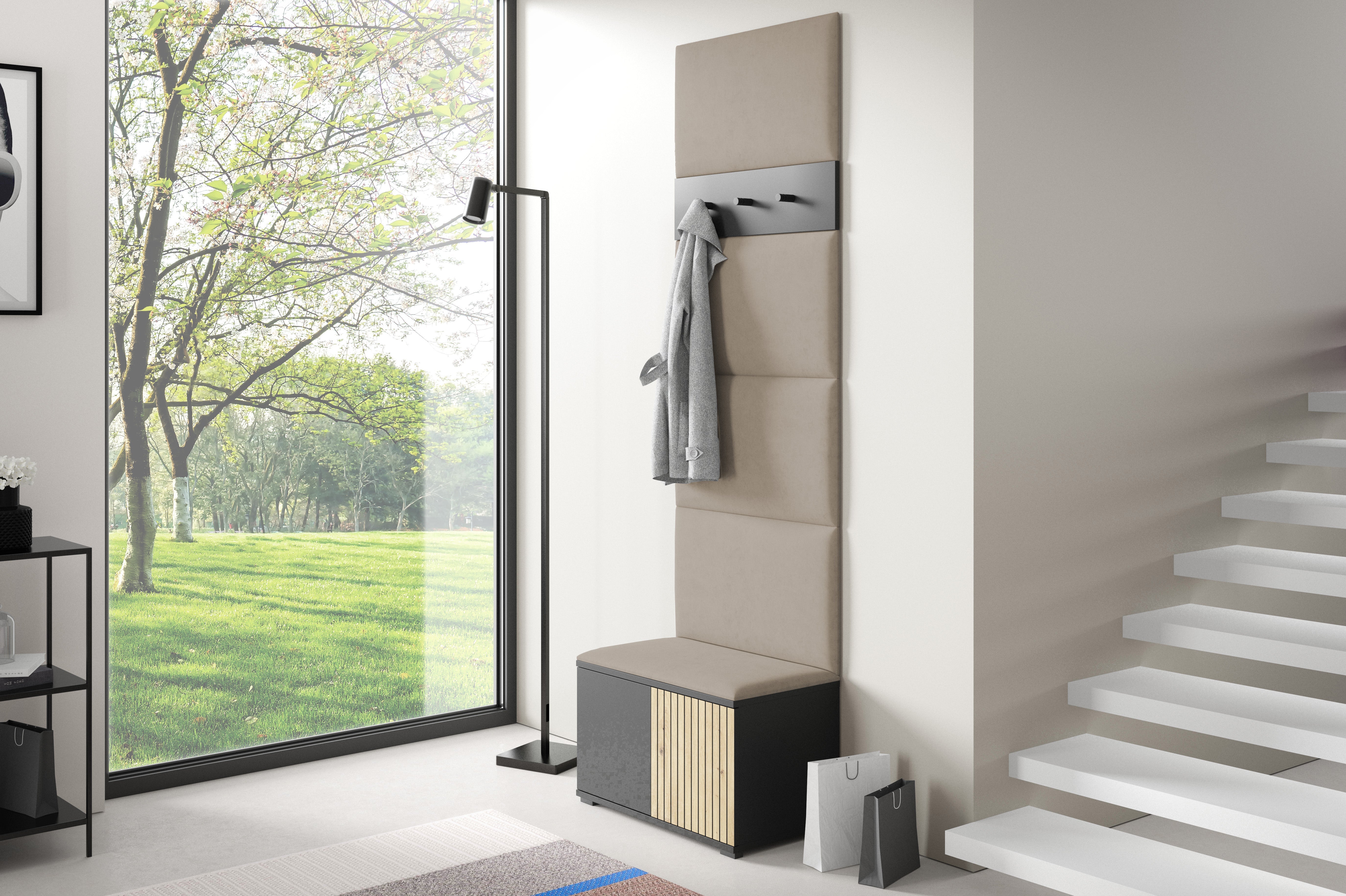 PK Ross 6 Hallway Set –  Upholstered Panels in Various Colours