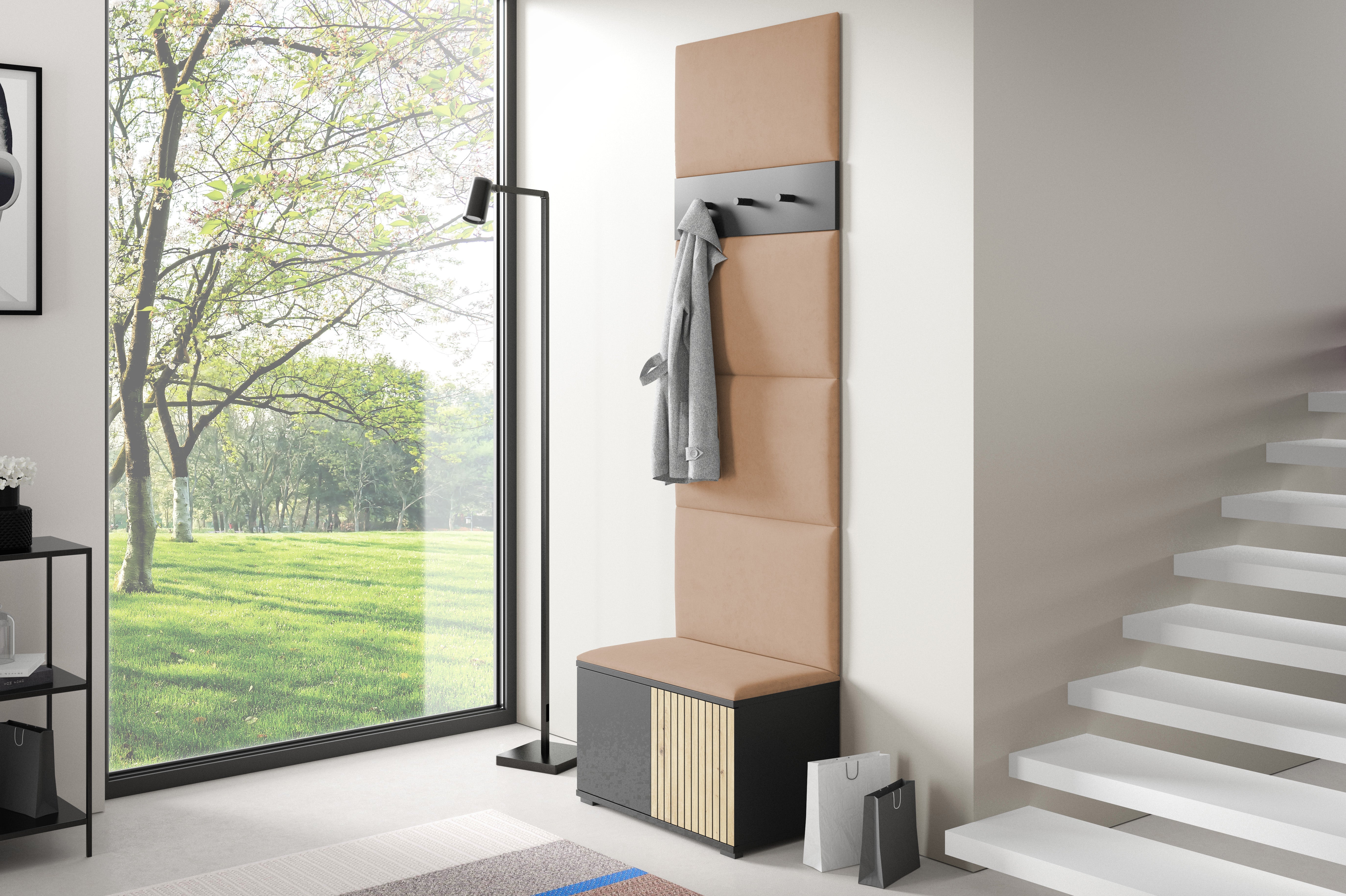 PK Ross 6 Hallway Set –  Upholstered Panels in Various Colours