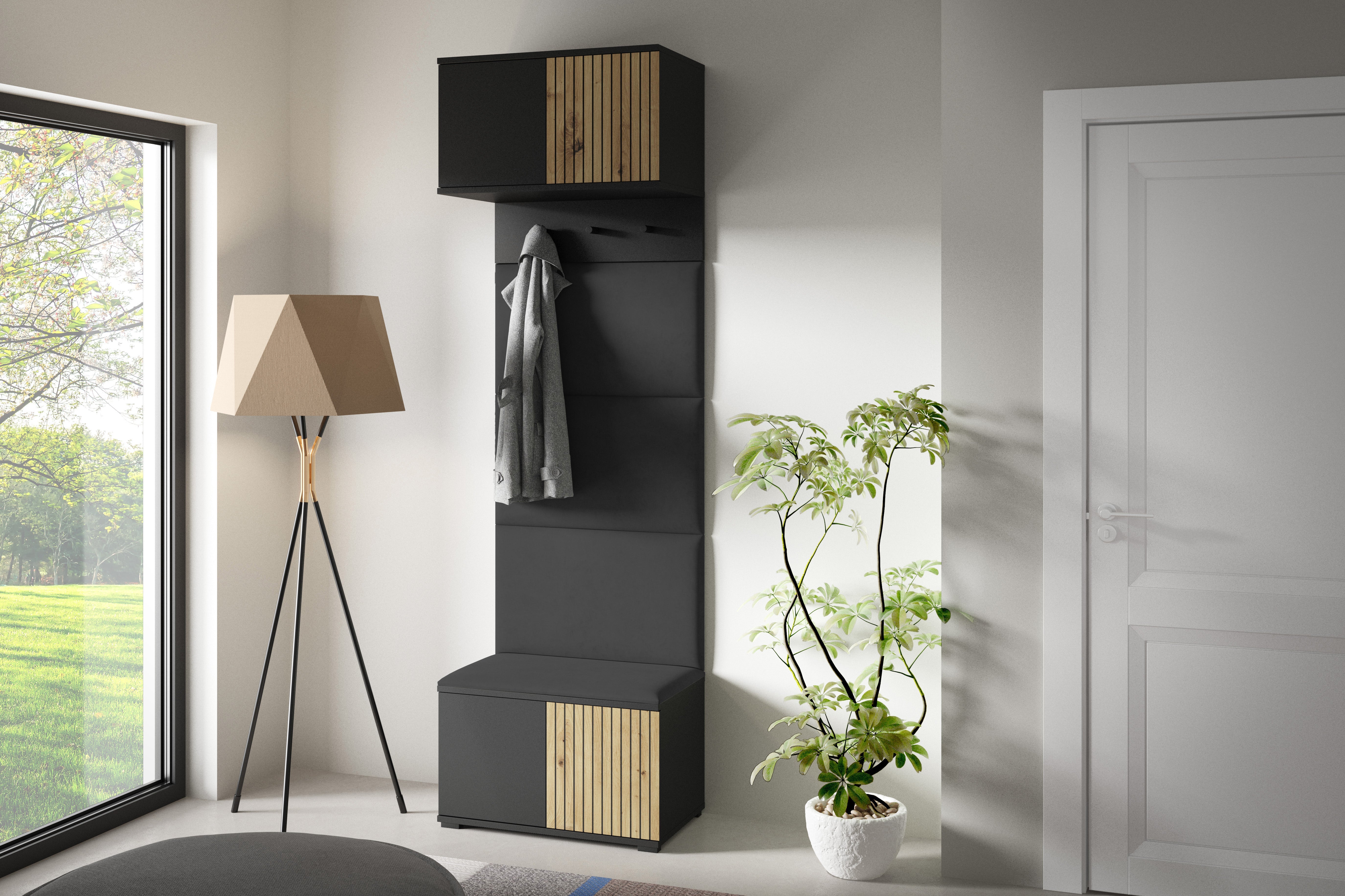 PK Ross 5 Hallway Set –  Upholstered Panels in Various Colours