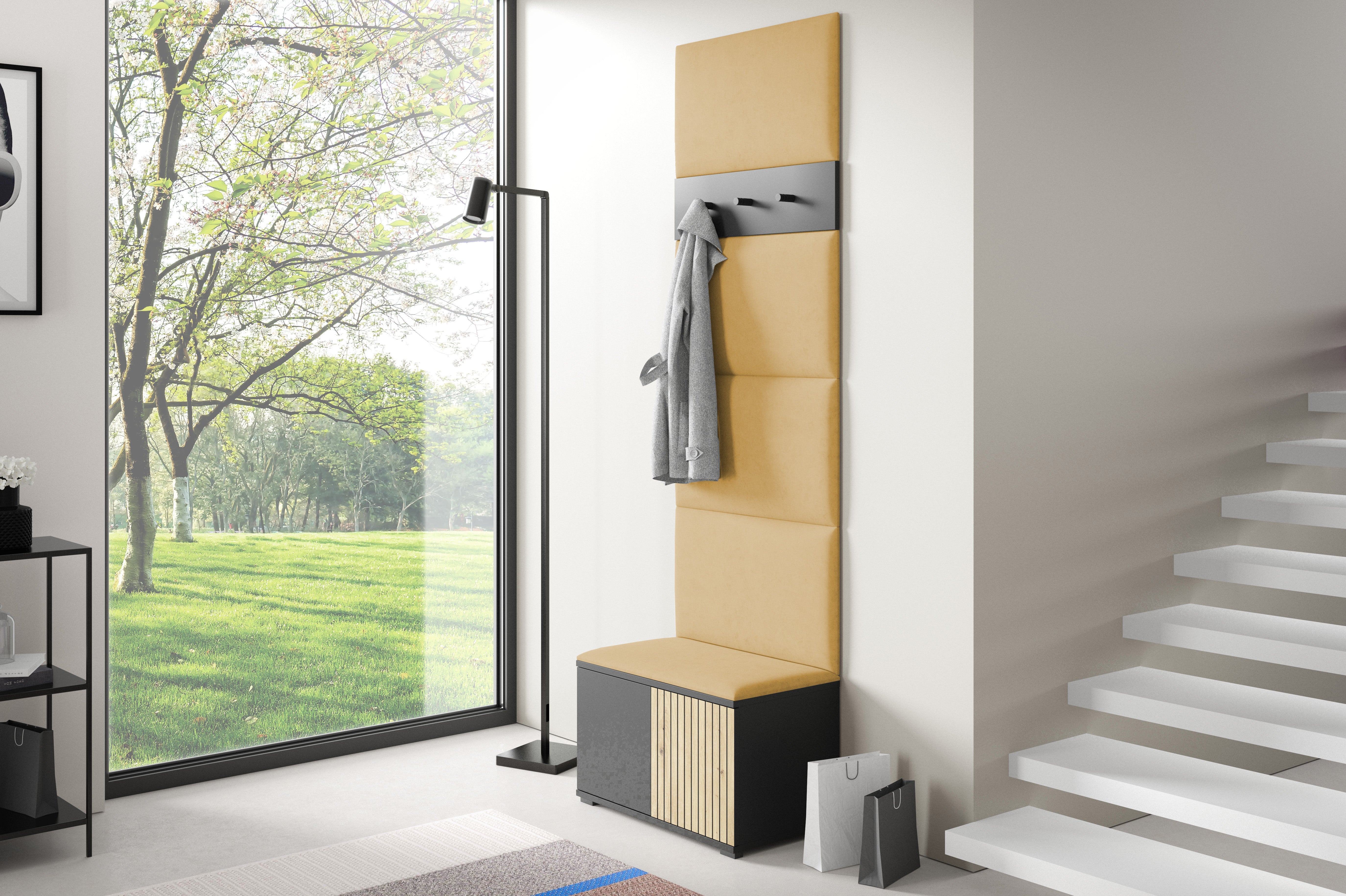 PK Ross 6 Hallway Set –  Upholstered Panels in Various Colours