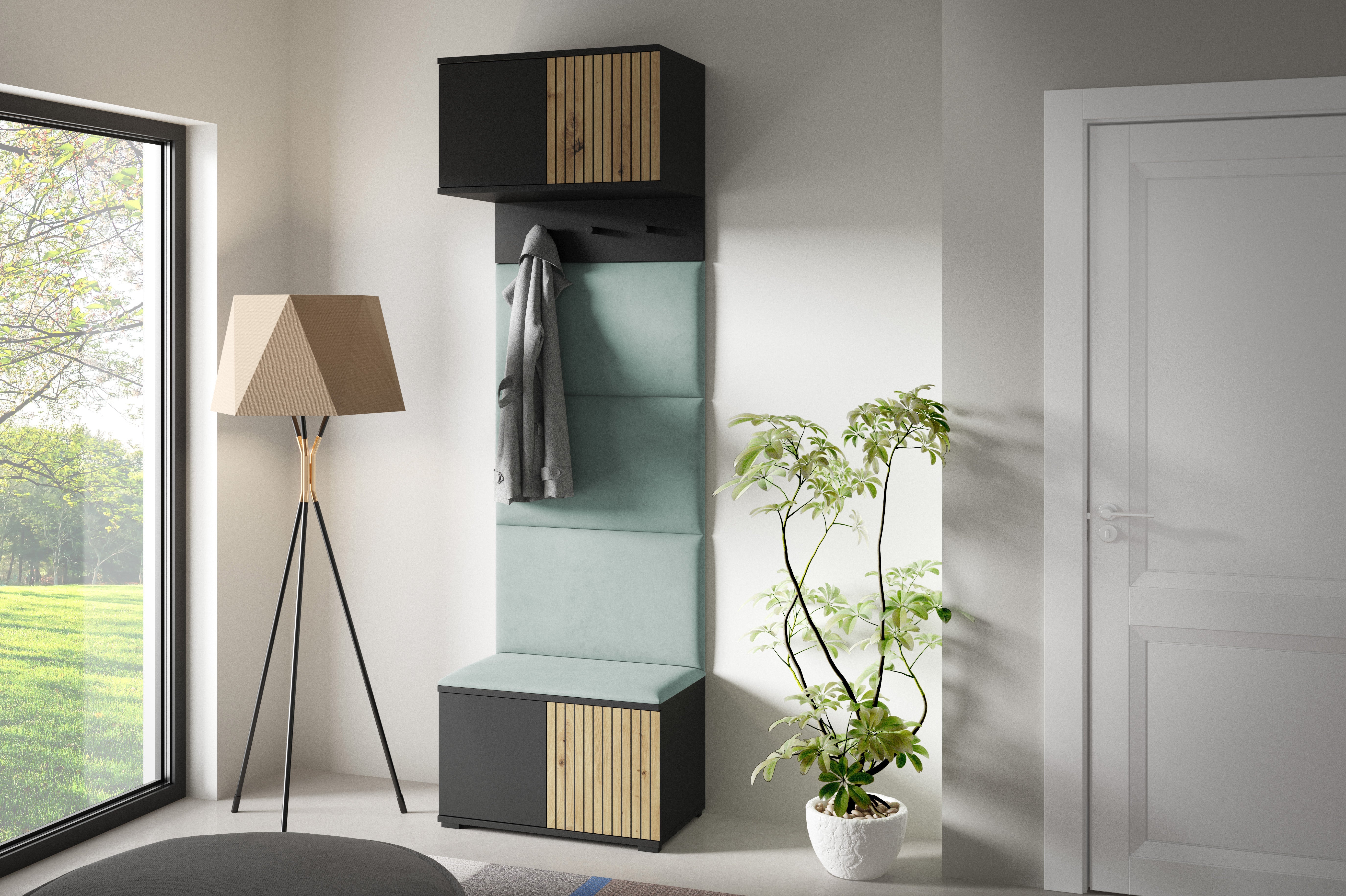 PK Ross 5 Hallway Set –  Upholstered Panels in Various Colours