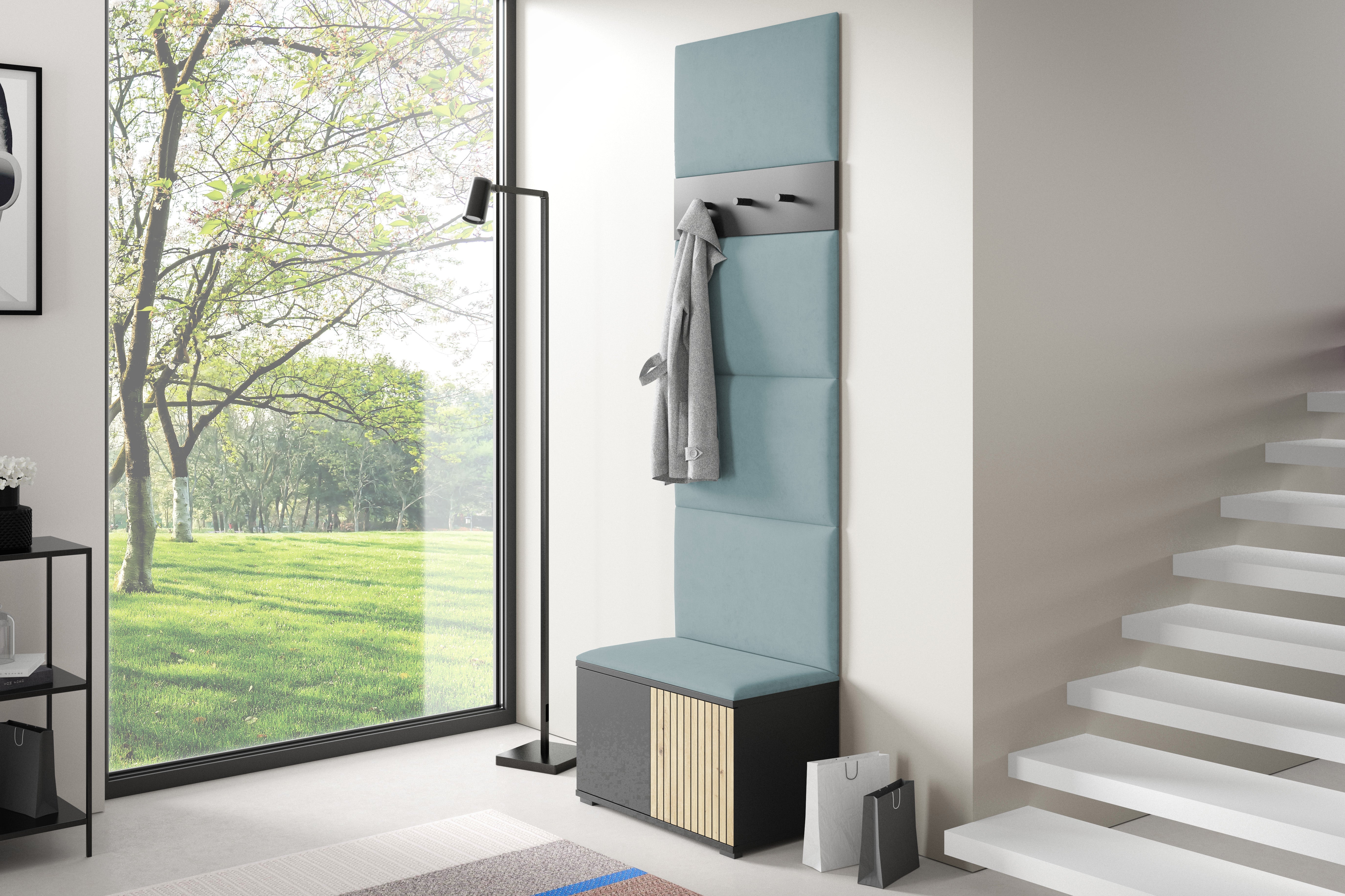 PK Ross 6 Hallway Set –  Upholstered Panels in Various Colours