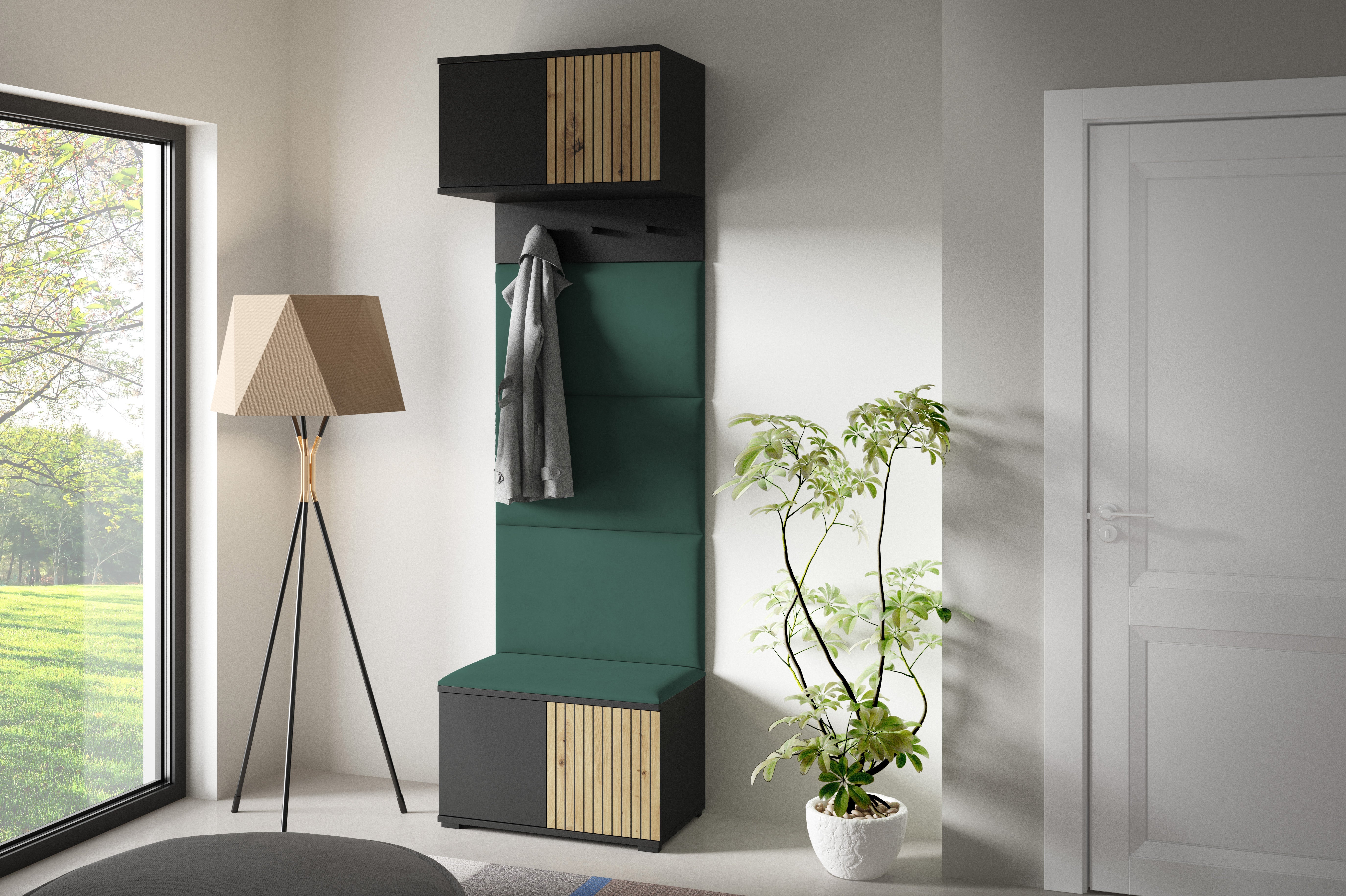 PK Ross 5 Hallway Set –  Upholstered Panels in Various Colours