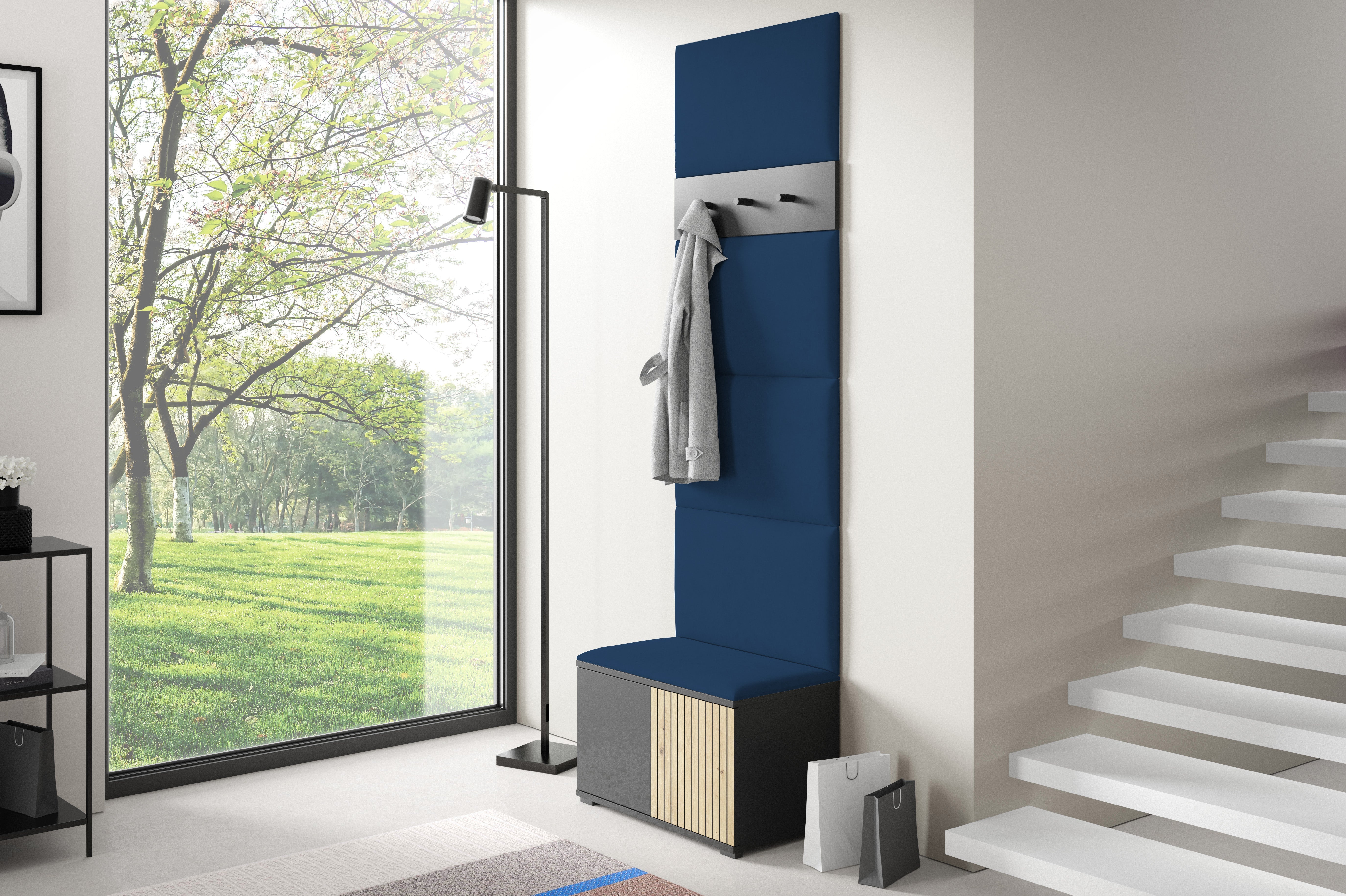 PK Ross 6 Hallway Set –  Upholstered Panels in Various Colours